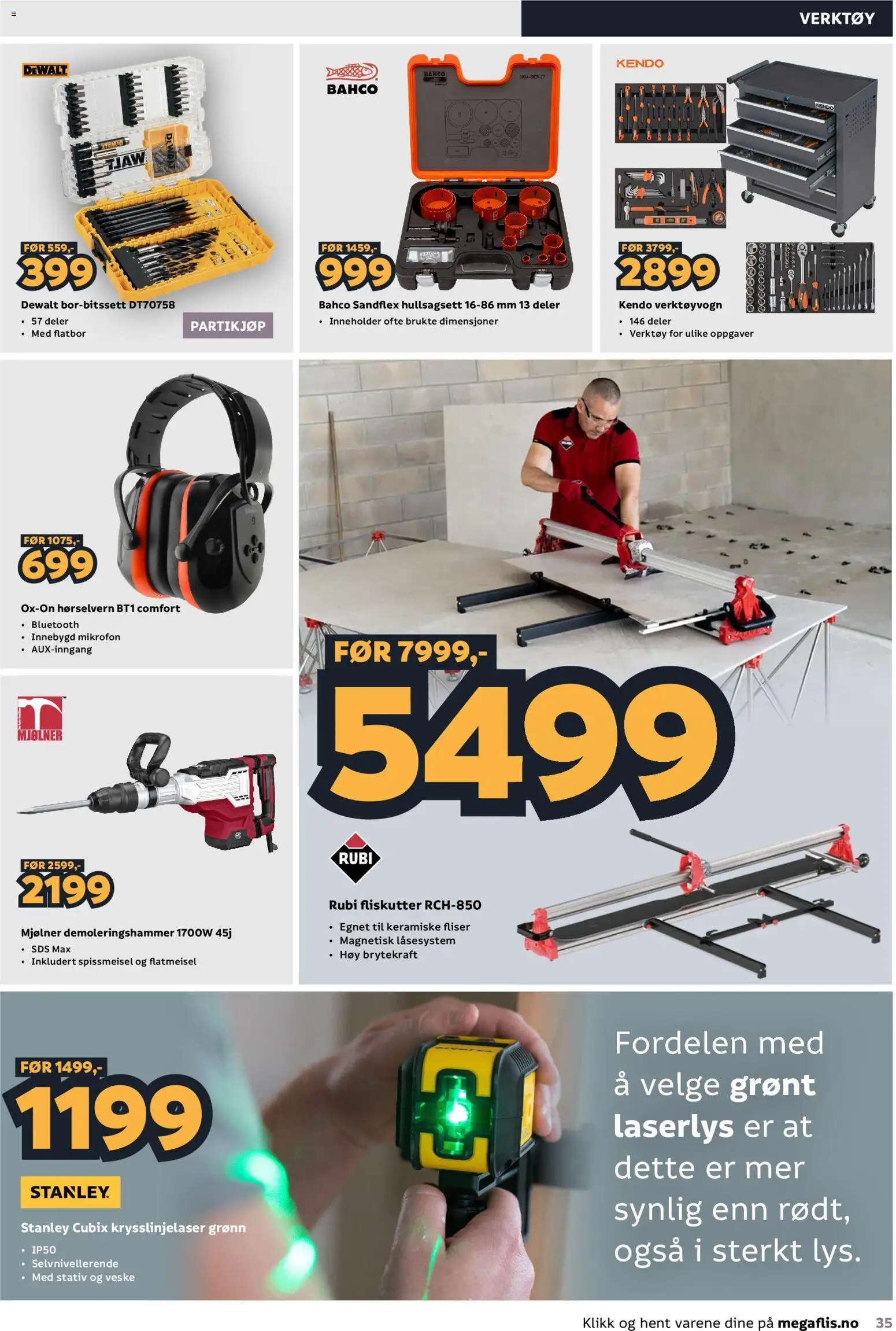 {H1} | Side: 35 | Produkter: Verktøy, Veske, Mikrofon, Fliser