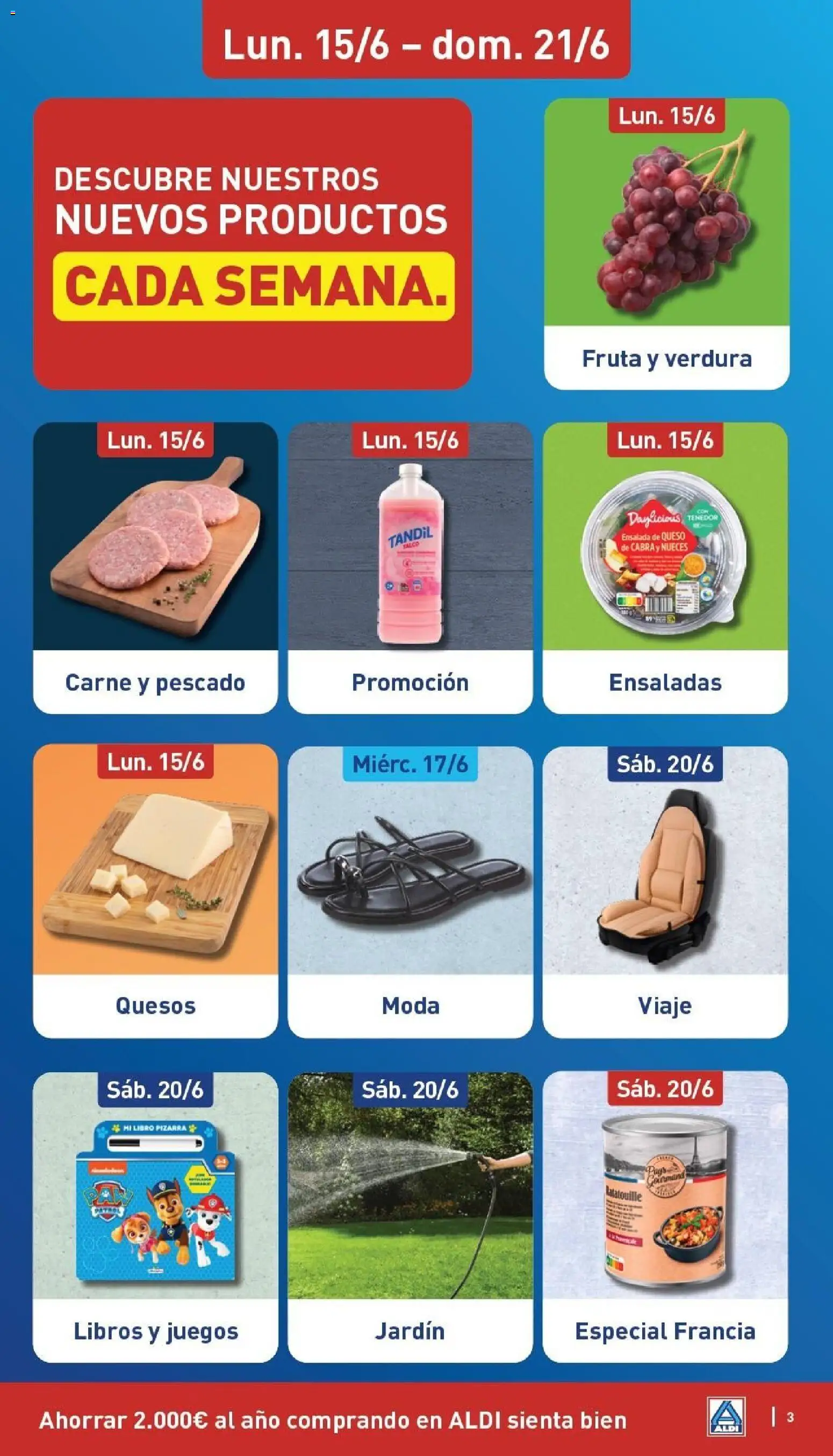 Aldi folleto Canarias │ válido desde el 15.06.2026 | Página: 3 | Productos: Queso, Pescado, Ensalada