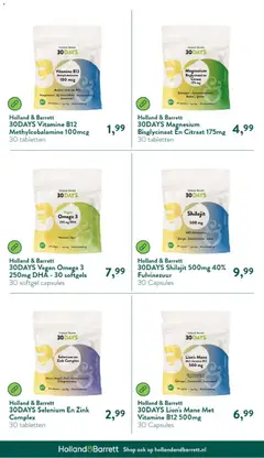 Holland & Barrett folder - Voorbeeld van een folder van Holland & Barrett, geldig van 11.05.2026 | Pagina: 3 | Producten: Olie, Lijn, La