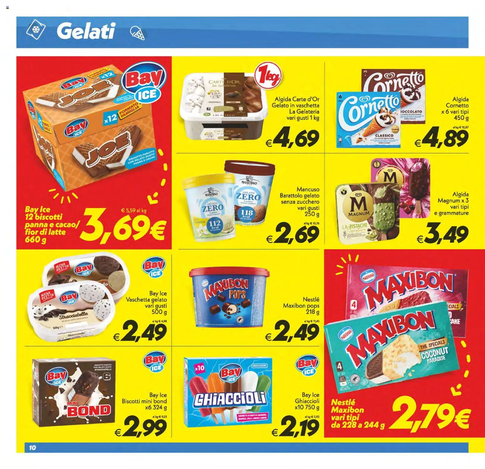 Volantino SuperConveniente del 19.05.2026 | Pagina: 10 | Prodotti: Ghiaccioli, Cornetto, Zucchero, The