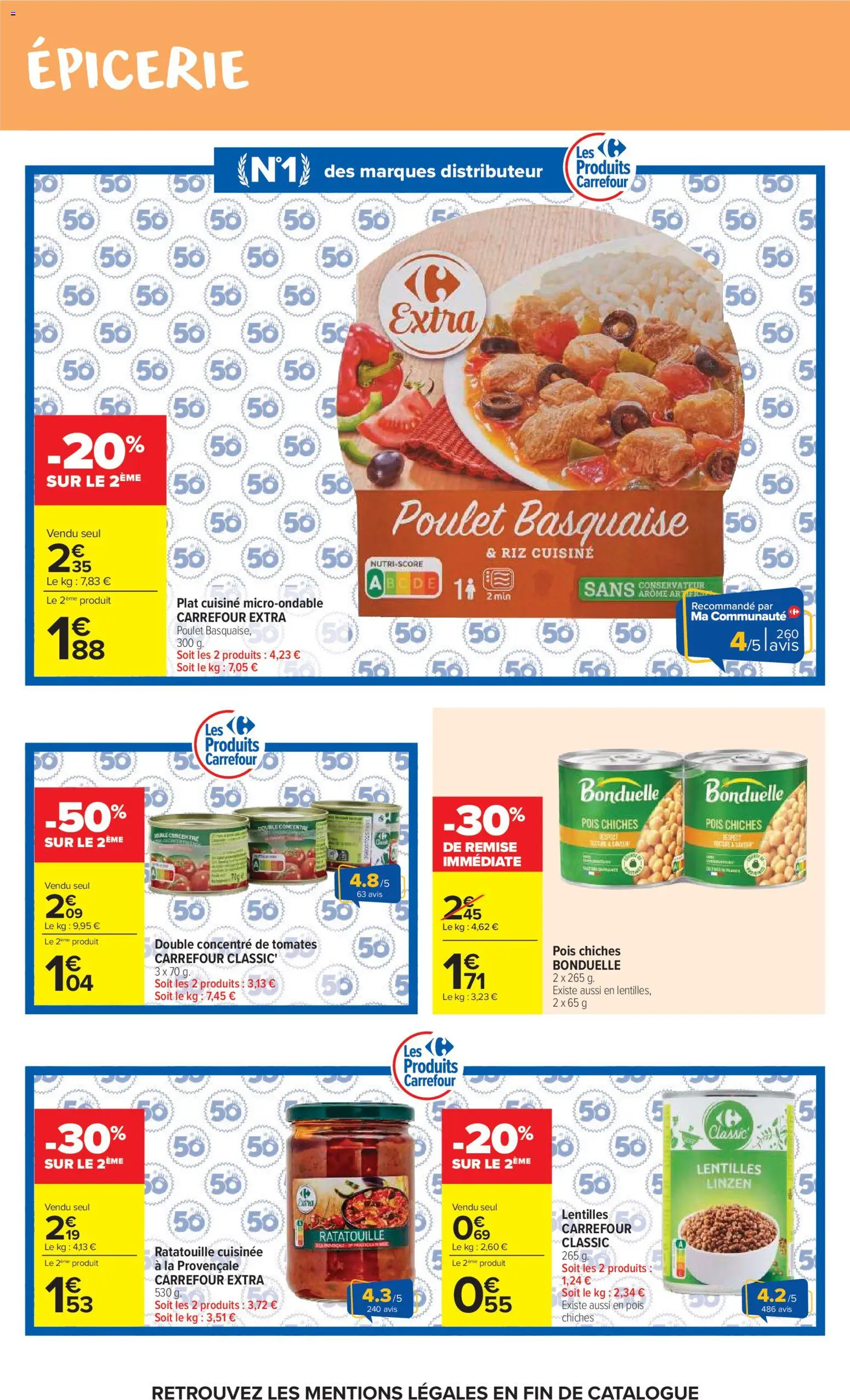 {H1} | Page: 37 | Produits: Pois chiches, Pois, Tomates, Riz