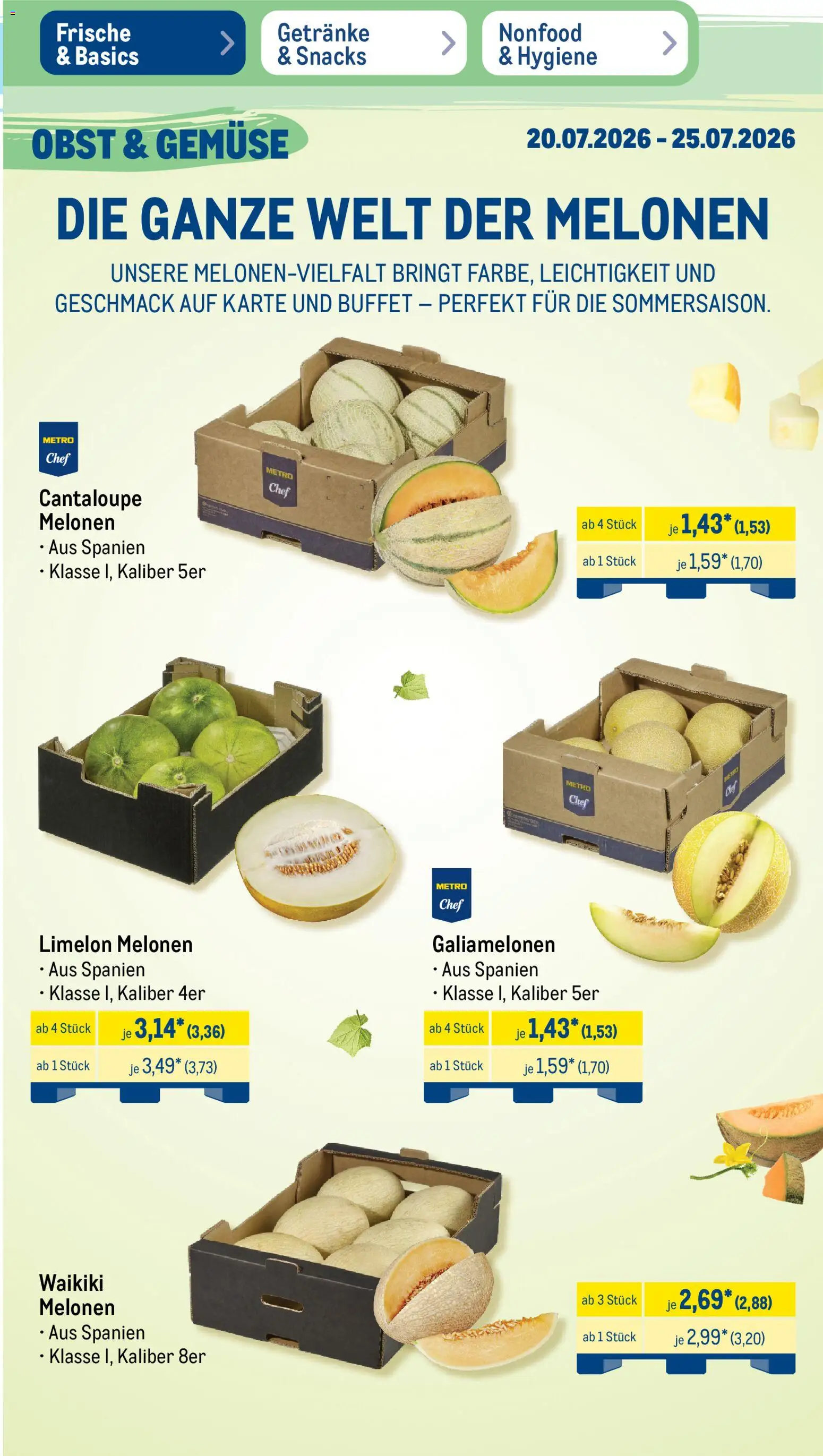 Metro NonFood-Angebote – gültig ab 20.07.2026 | Seite: 38 | Produkte: Gemüse, Obst