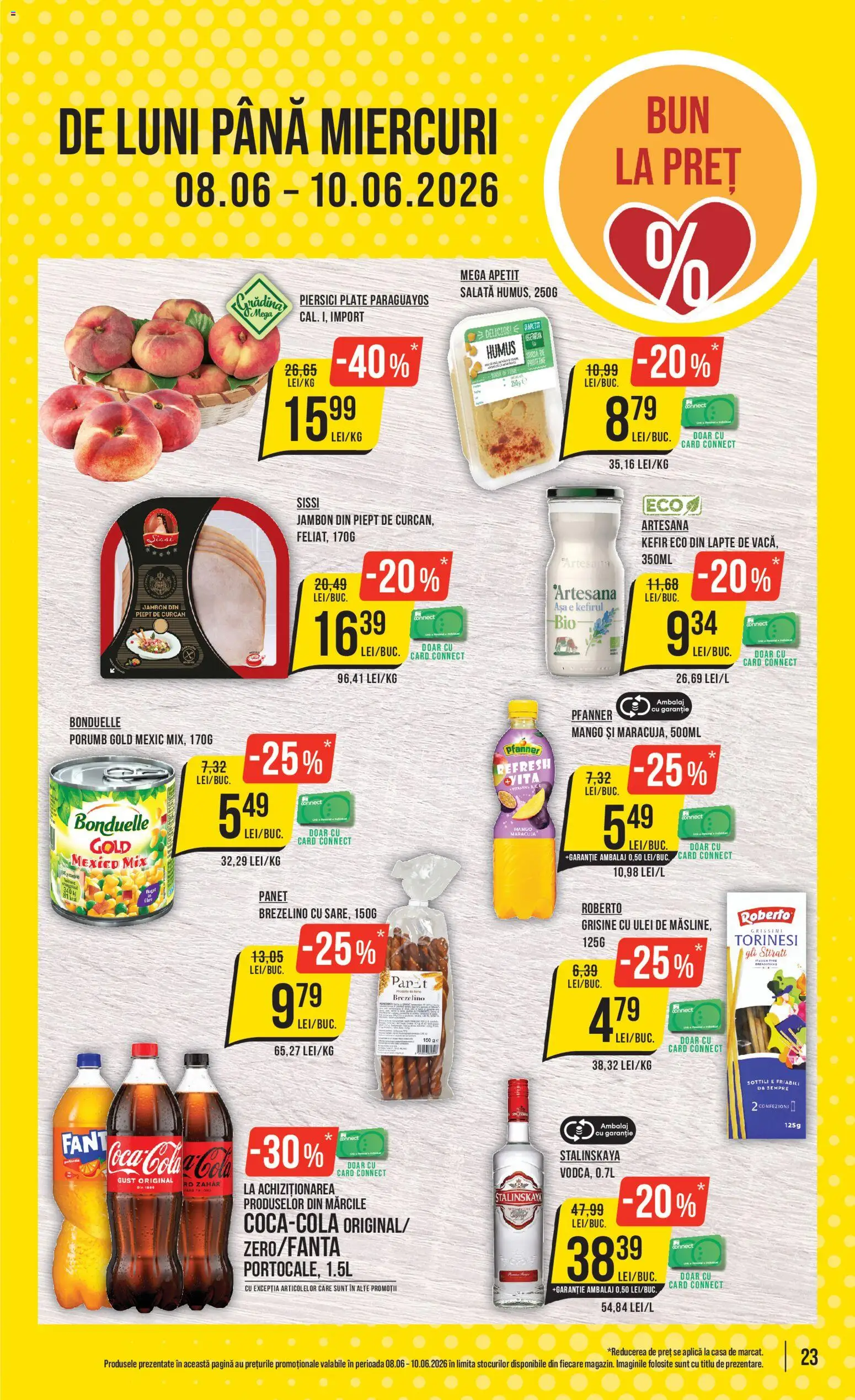 Noul catalog Mega Image – valabil de la 04.06.2026 | Pagină: 23 | Produse: Ulei, Kefir, Porumb, Zahăr