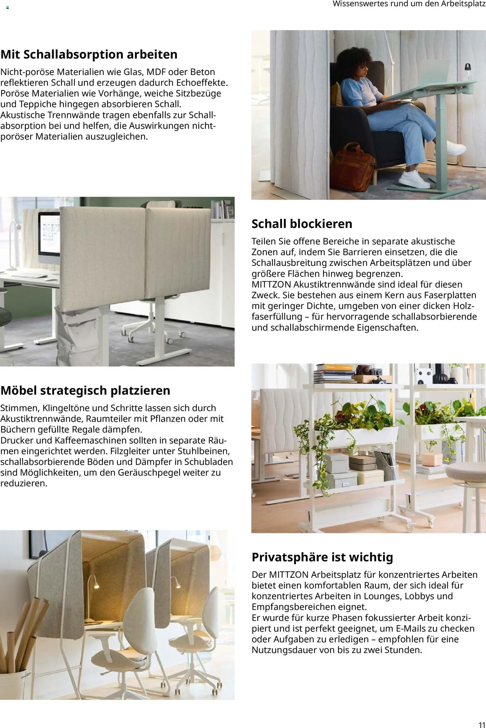 Ikea Büroeinrichtung – gültig ab 01.04.2026 | Seite: 11 | Produkte: Raumteiler, Drucker