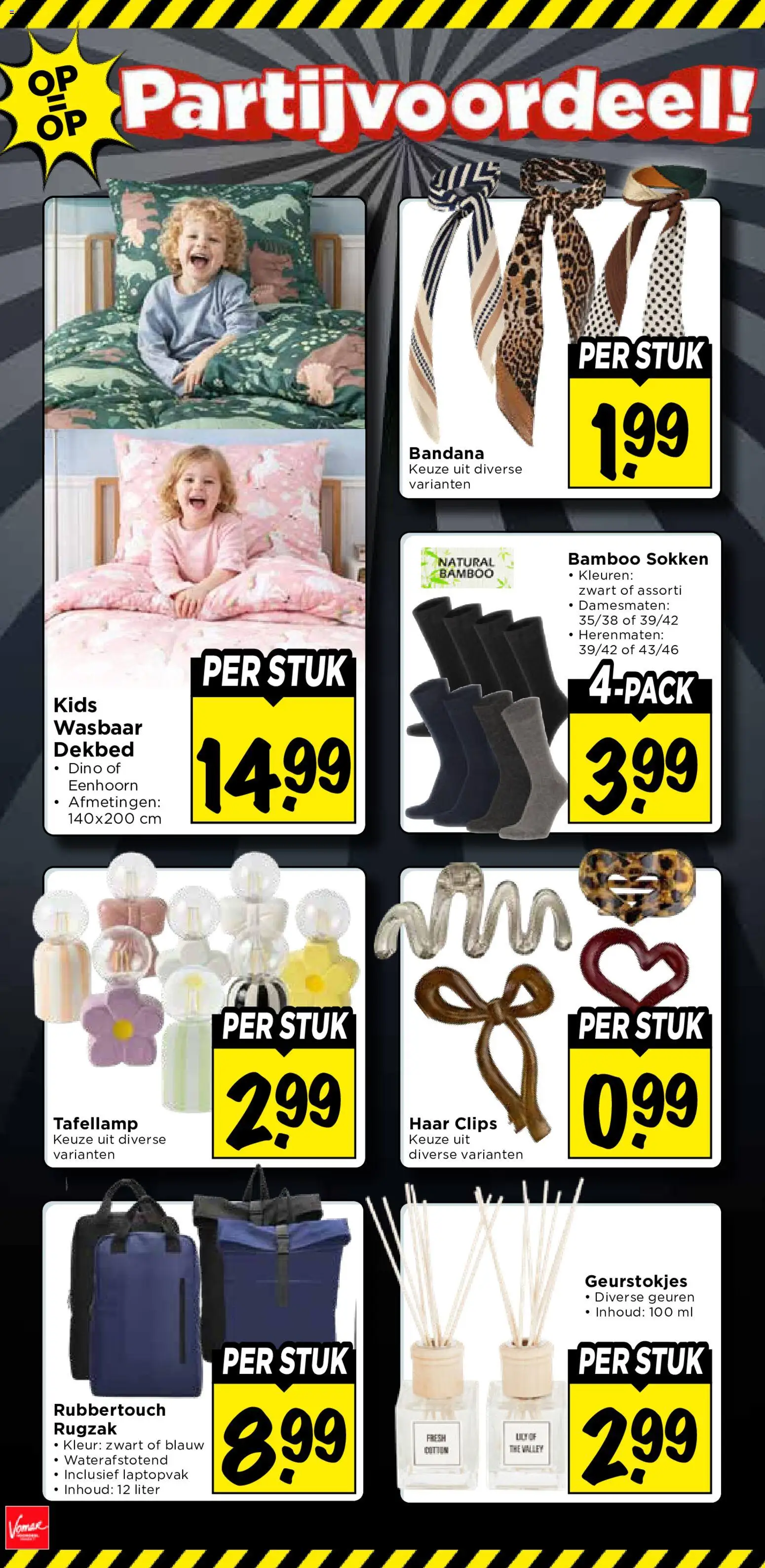{H1} | Pagina: 40 | Producten: Sokken, Dekbed, Rugzak, Geuren