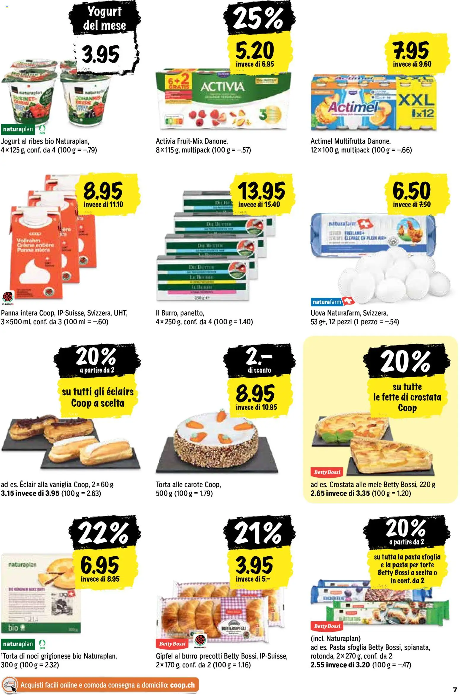 Coop aktionen IT – gültig ab 04.06.2026 | Seite: 7 | Produkte: Actimel, Butter, Pasta, Apple