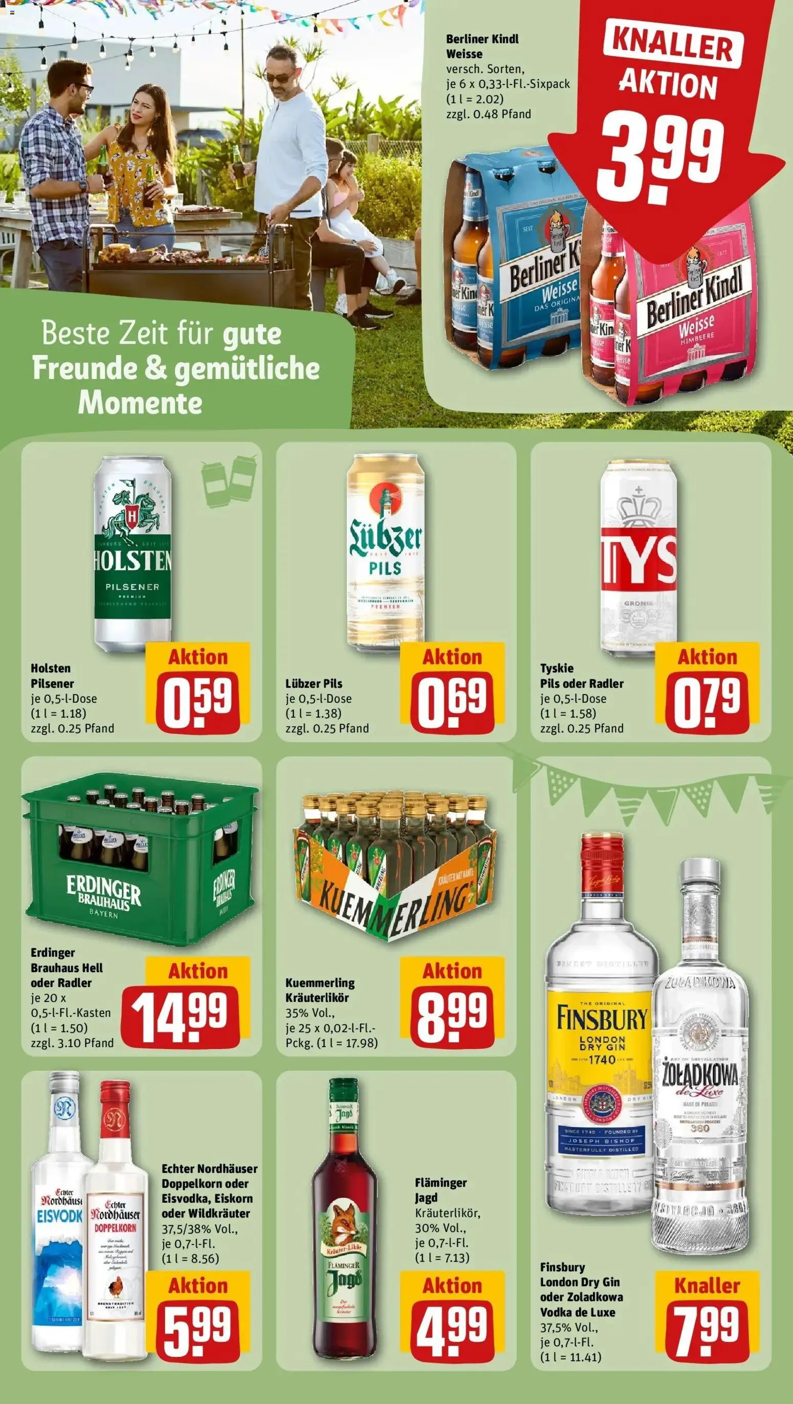 Rewe Prospekt Berlin / Kreuzberg	 – gültig ab 04.05.2026 | Seite: 18 | Produkte: Tyskie, Holsten, Radler, Gin