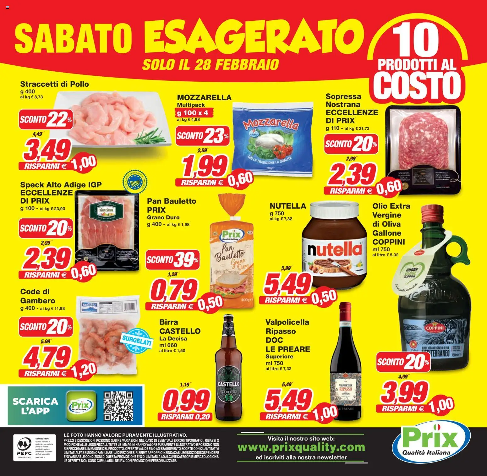 Volantino Prix del 24.02.2026 | Pagina: 29 | Prodotti: Speck, Mozzarella, Olio, Nutella