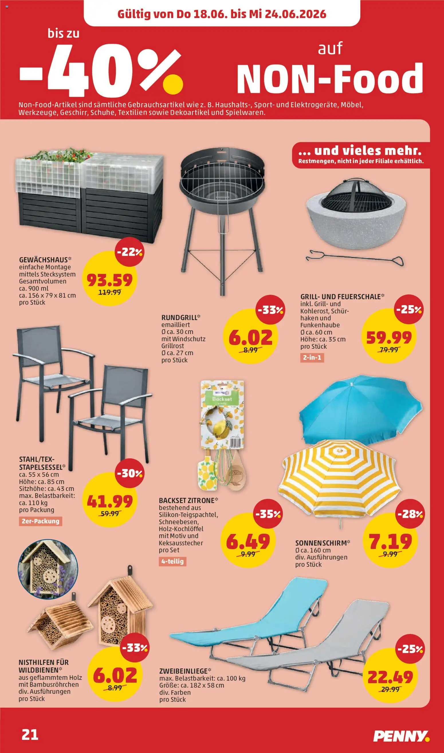 Penny Markt Schmankerl Post gültig ab 18.06.2026 | Seite: 21 | Produkte: Grill