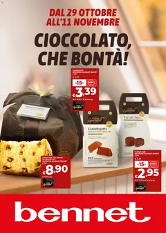 Anteprima del volantino bennet volantino Cioccolato che bontà valido a partire dal 29/10/2026