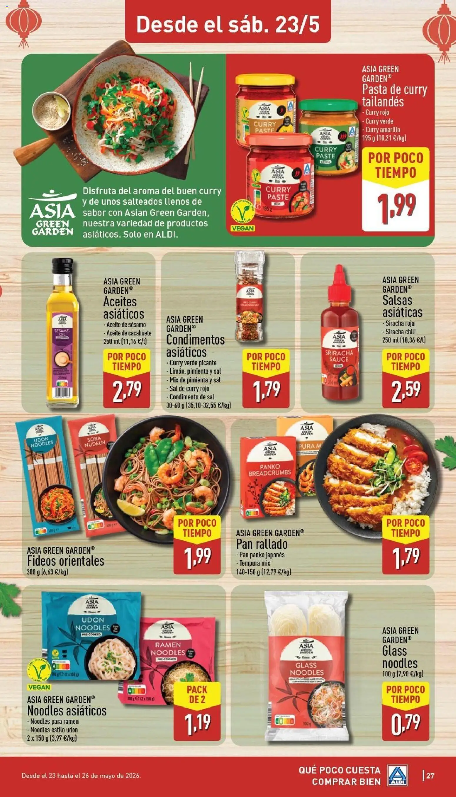 Aldi folleto Baleares │ válido desde el 18.05.2026 | Página: 27 | Productos: Χυλός, Aceite, Pasta, Σανίδα