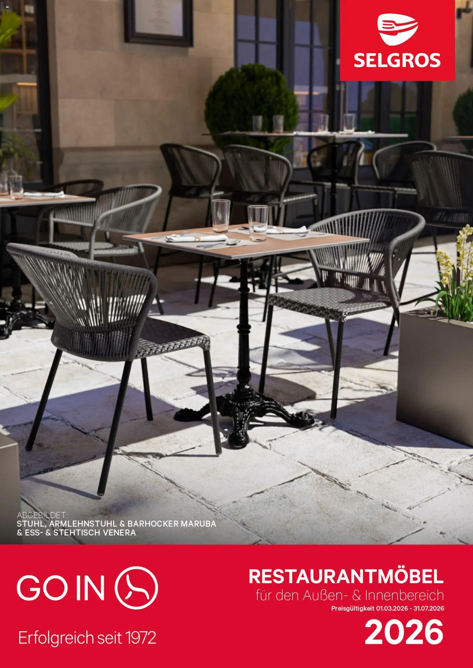 Selgros Restaurantmöbel – gültig ab 01.03.2026 | Seite: 1 | Produkte: Barhocker