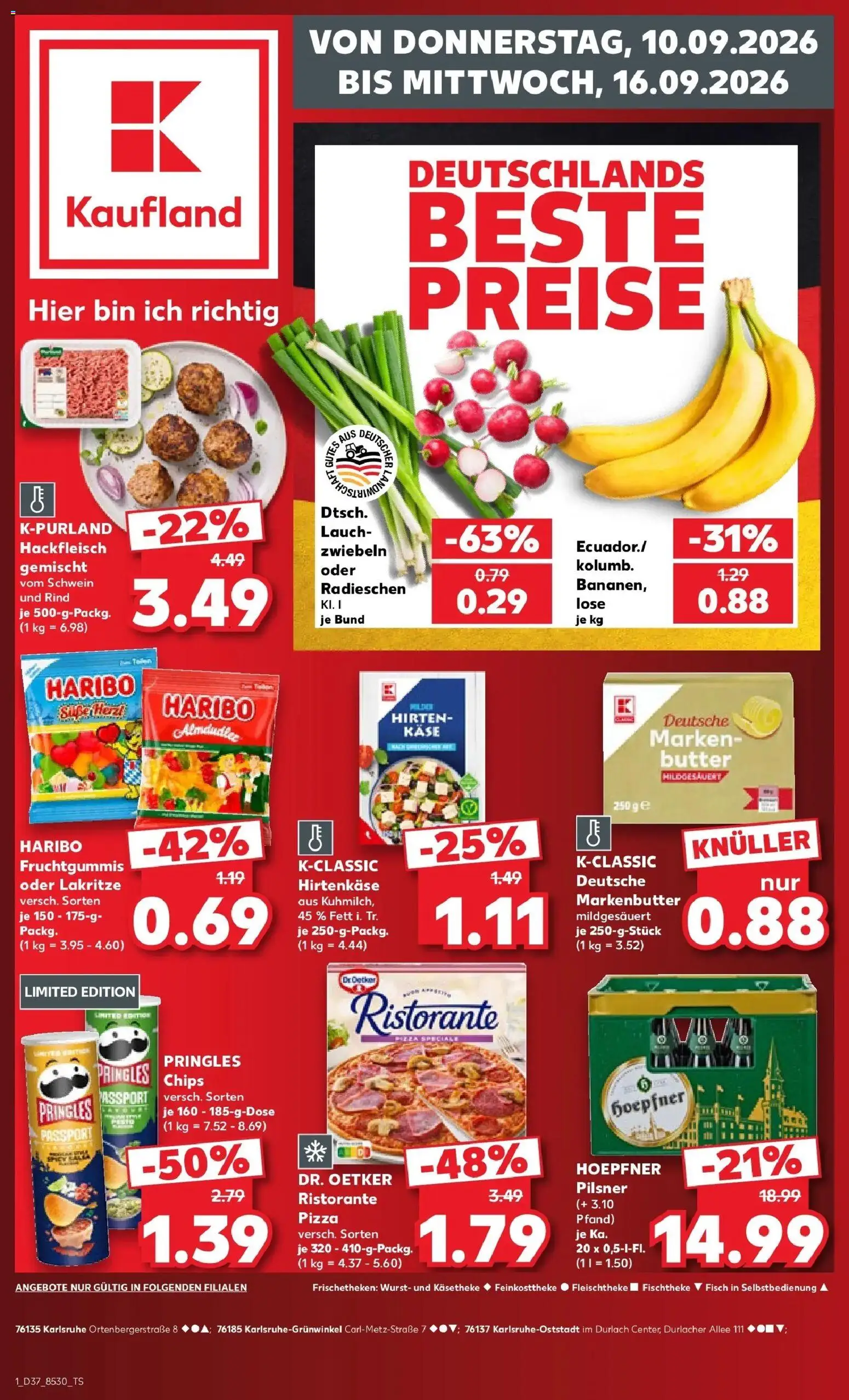 Prospekt Kaufland ab 07.09.2026 » Angebote Online zum Blättern | Seite: 10 | Produkte: Ristorante, Haribo, Zwiebeln, Pringles