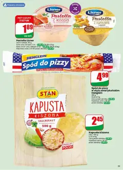 Pogląd oferty "Kapusta kiszona, SAUERKRAUT 500 g" - ważna od 10.06.2026 | Strona: 53 | Produkty: Kapusta, Kapusta kiszona, Spód do pizzy, Pizza