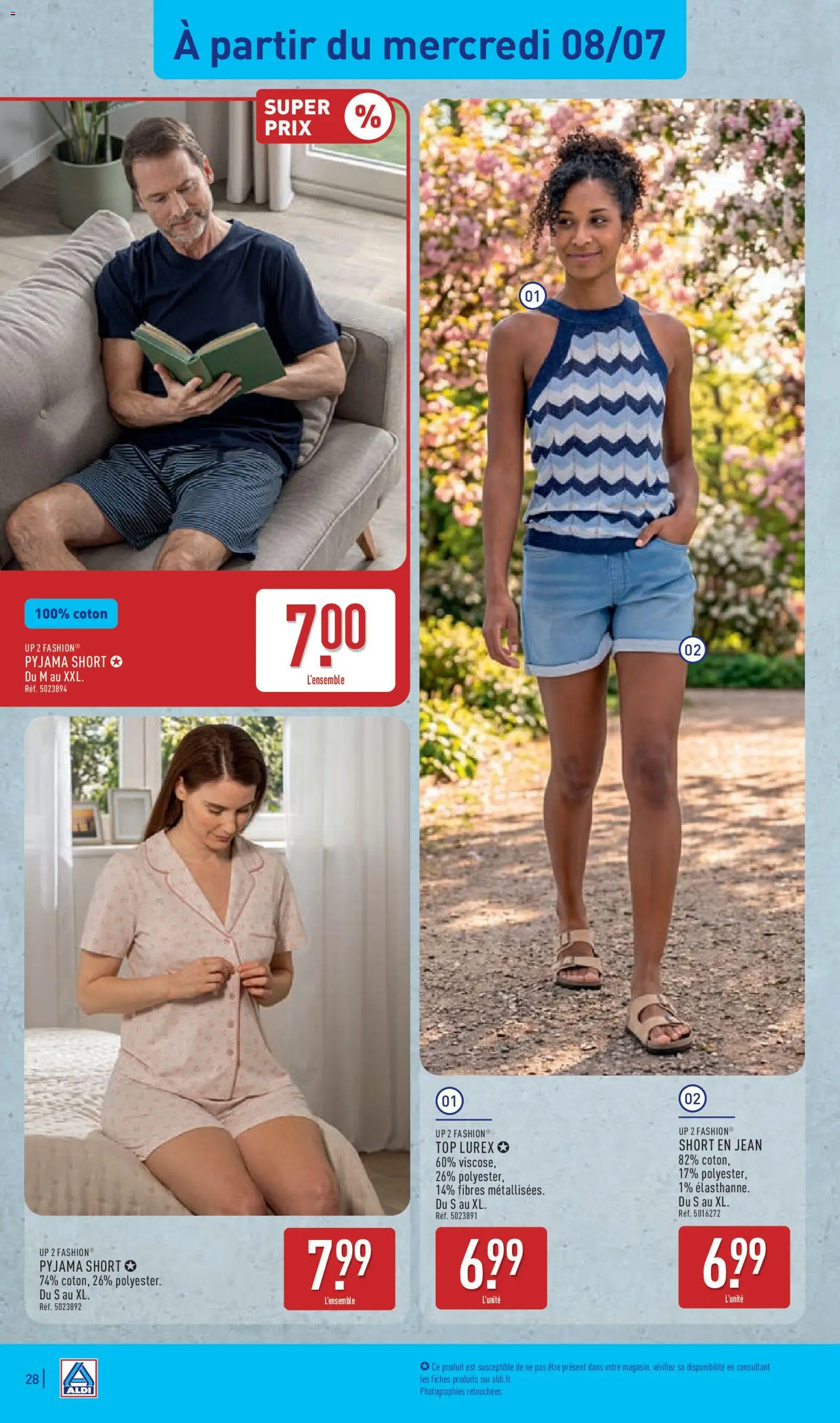 {H1} | Page: 30 | Produits: Coton, Shorts, Short en jean, Pyjama