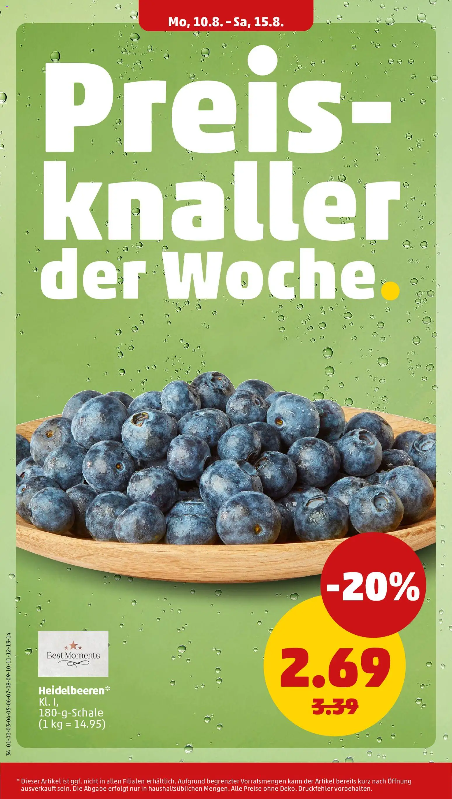 Penny Prospekt – gültig ab 10.08.2026 | Seite: 4 | Produkte: Heidelbeeren