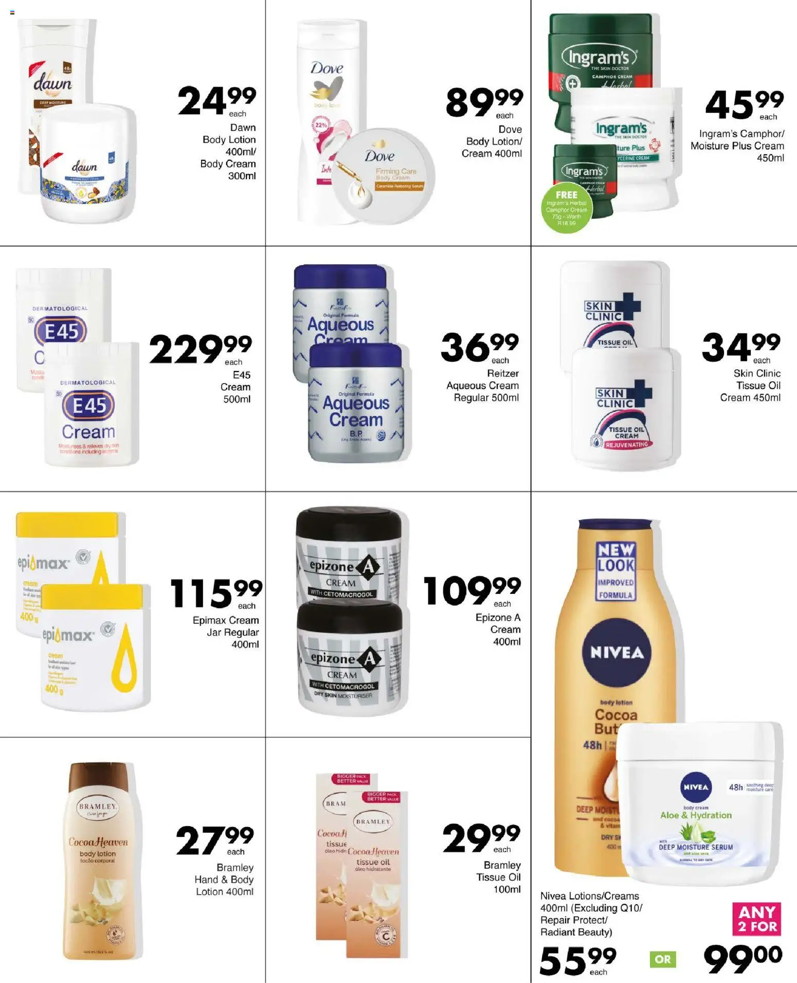New Save catalogue – valid from 27/08/2026 | Page: 64 | Products: Cocoa, Cream cream, Cream, Lotion