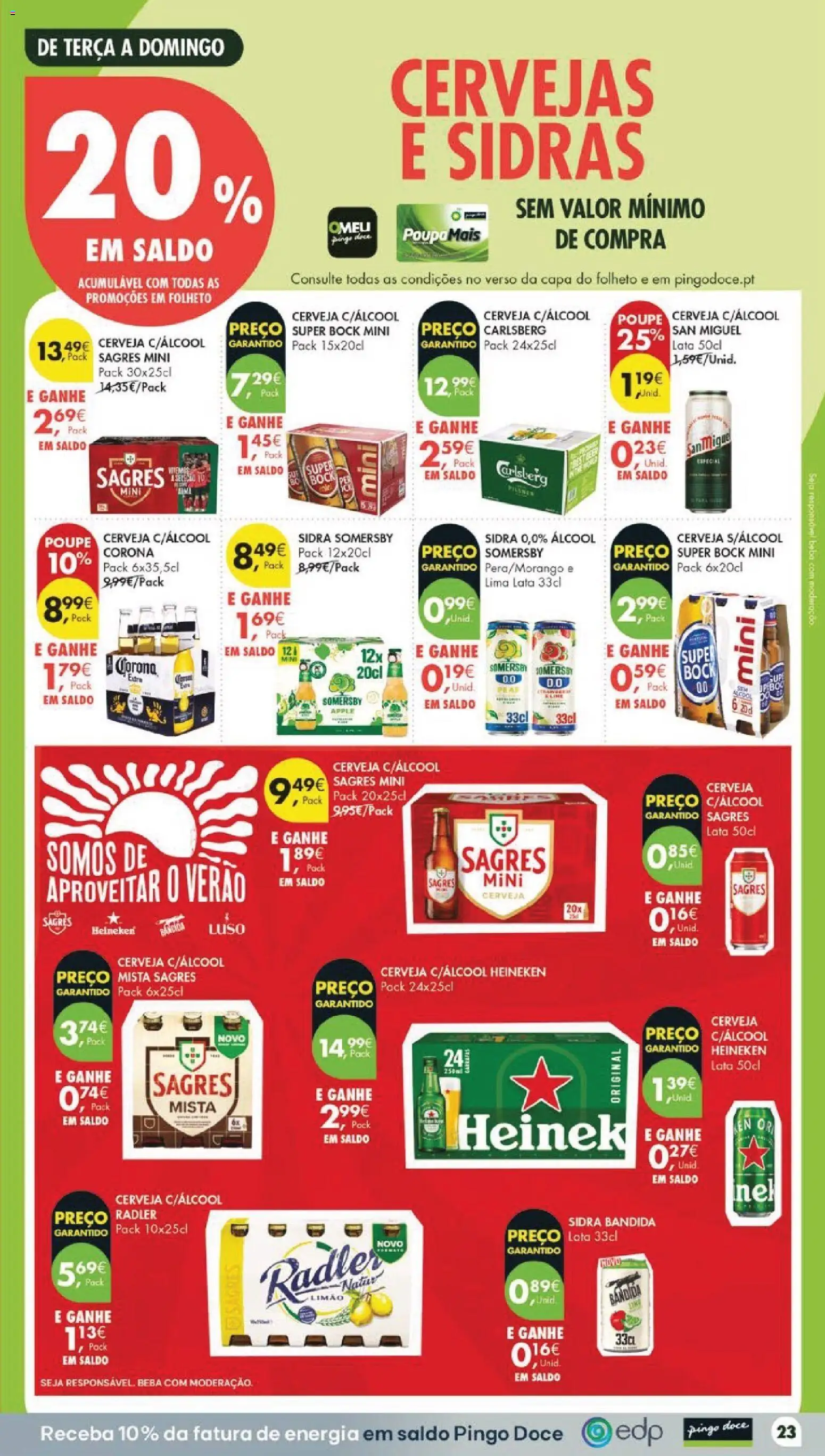 Pingo Doce folheto │ válido de 04/08/2026 | Página: 29 | Produtos: Super bock, Cerveja, Somersby