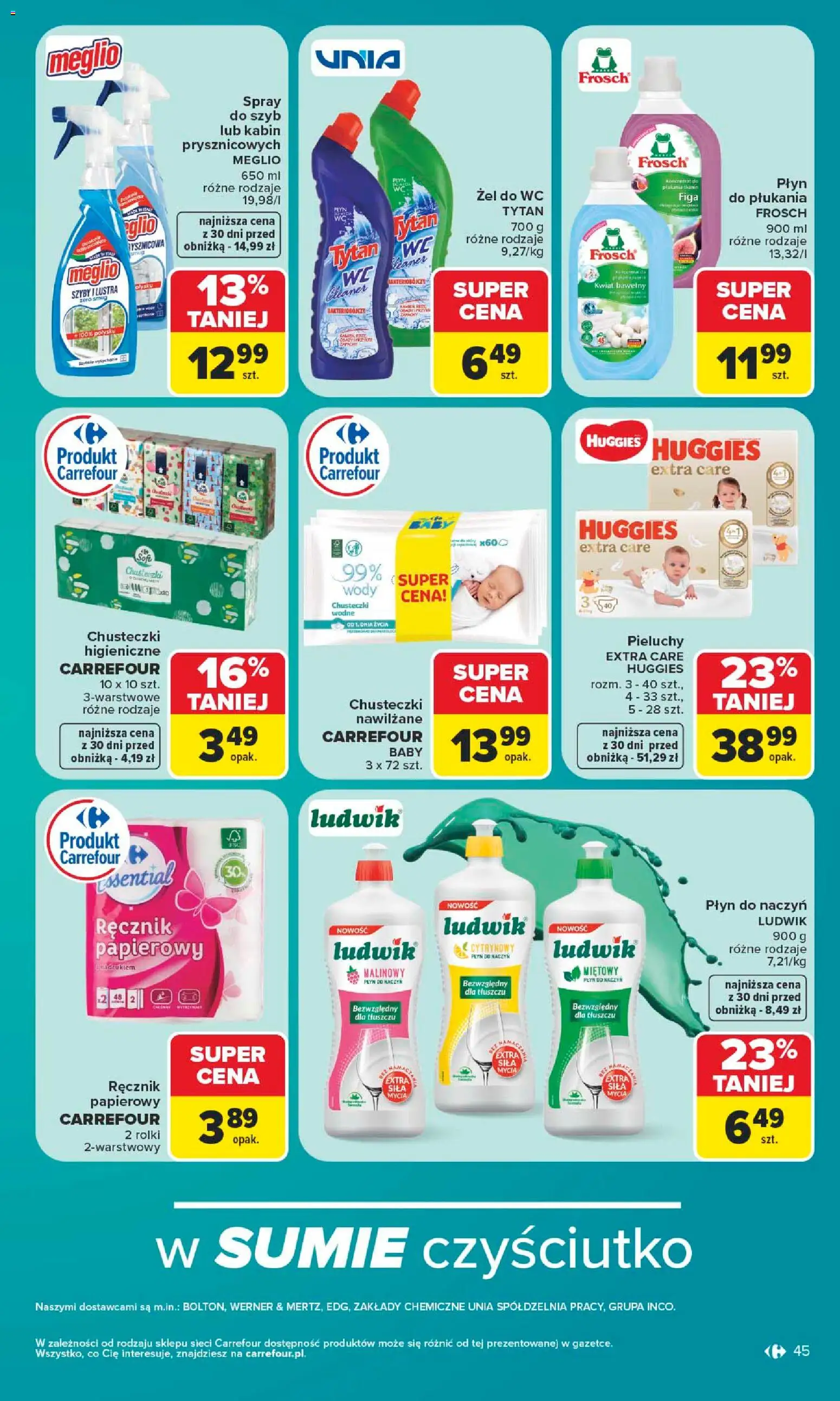 Carrefour gazetka od 15.06.2026 | Strona: 47 | Produkty: Meglio, Rolki, Cleaner, Chusteczki higieniczne