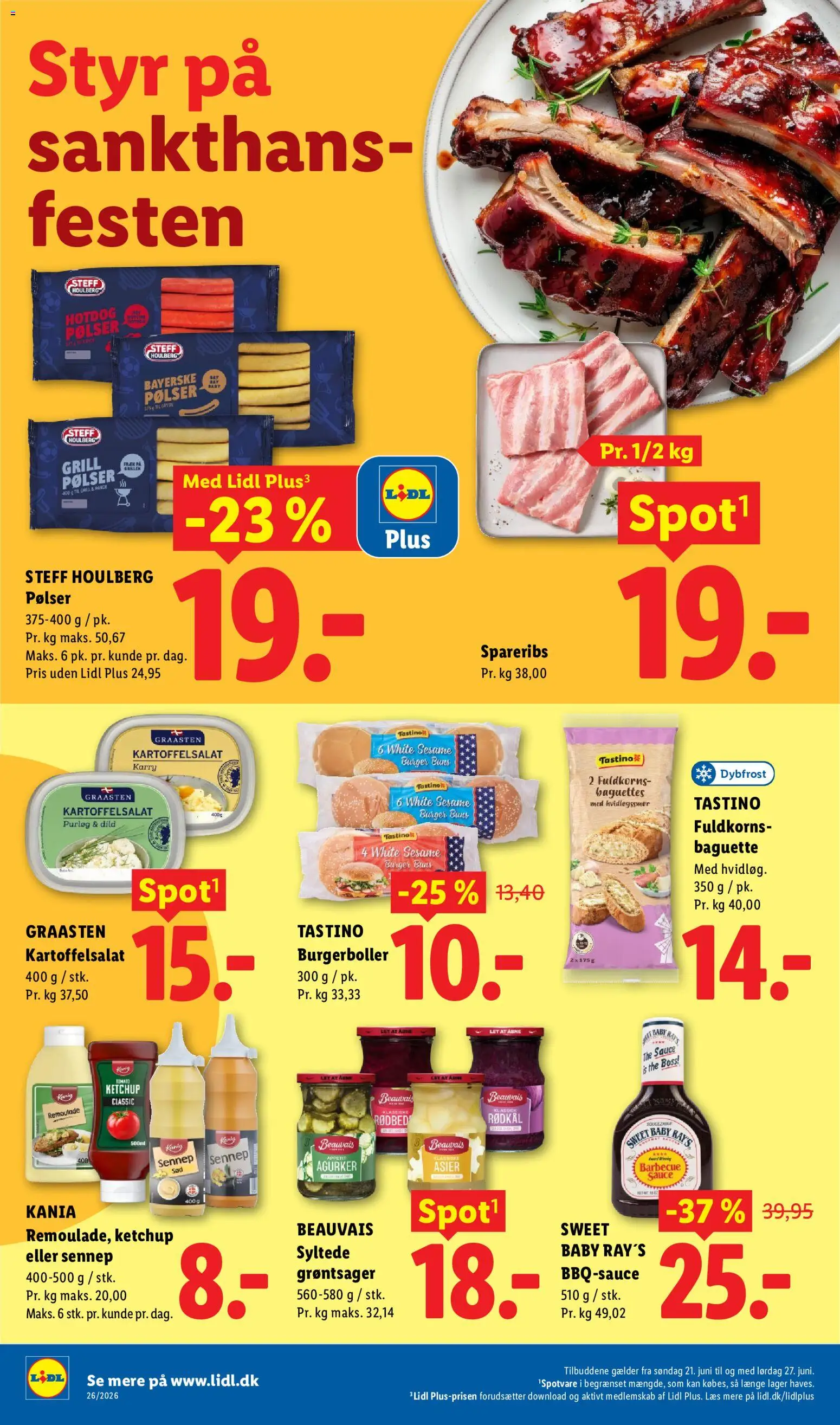 Lidl tilbudsavis – gyldig fra 21/06/2026 | Side: 22 | Produkter: Rødkål, Sennep, Is, Grill