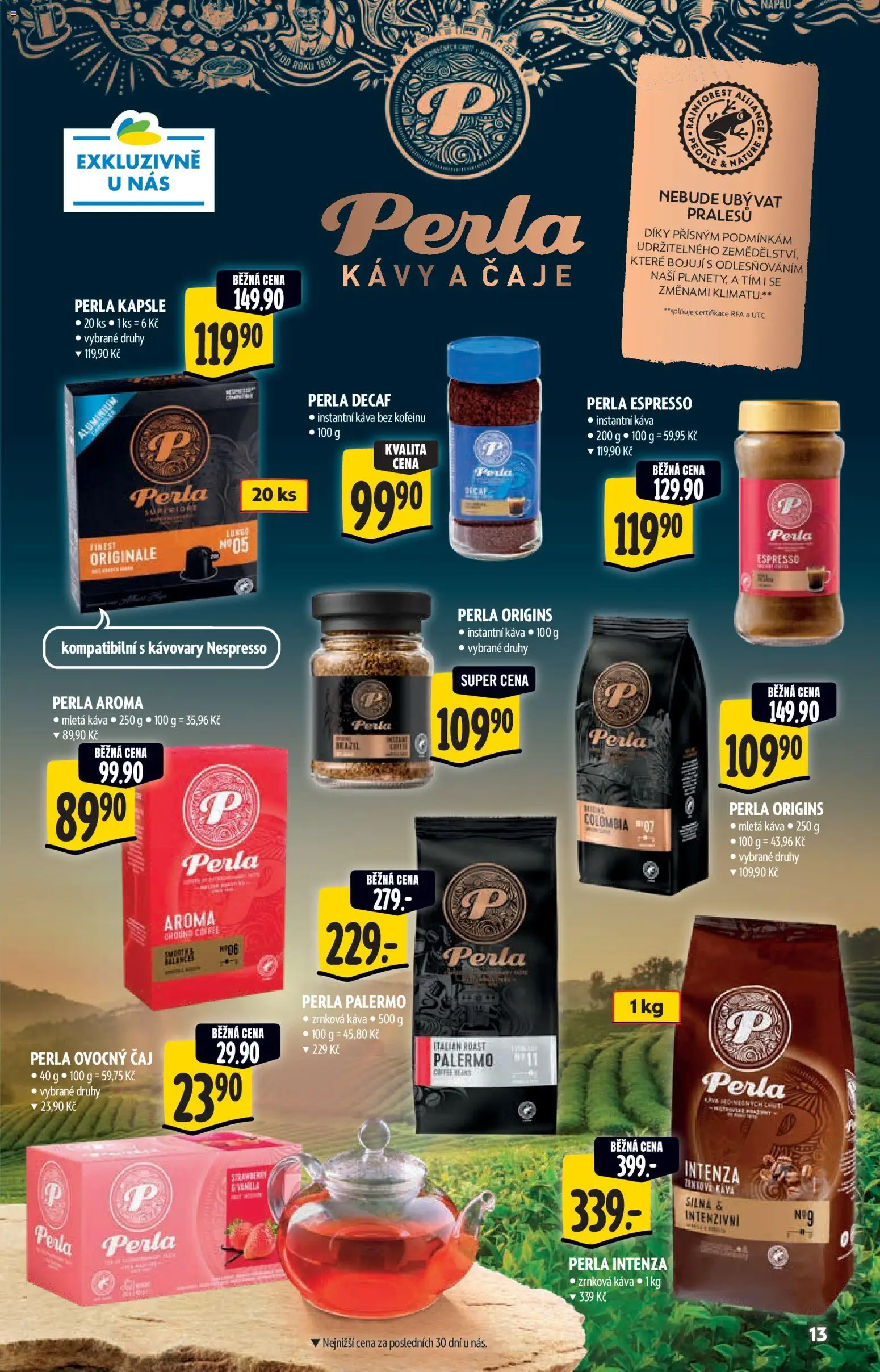 Albert katalog - Supermarket od 17.06.2026 | Strana: 13 | Produkty: Káva, Kapsle, Čaje, Mletá káva