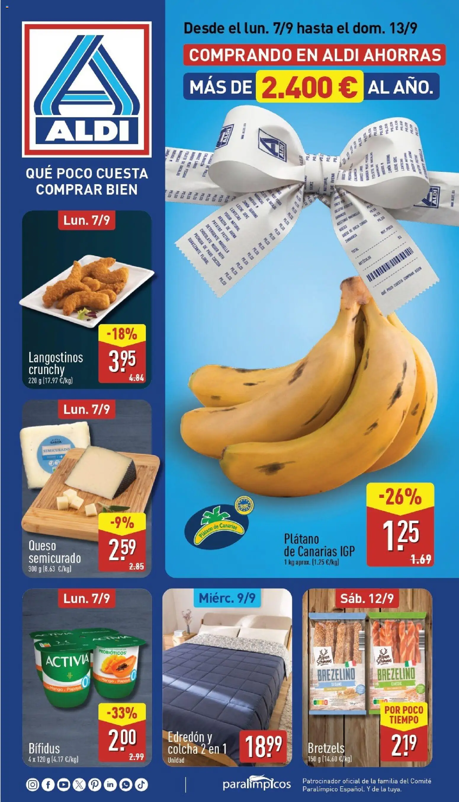 Aldi folleto Canarias │ válido desde el 07/09/2026 | Página: 1