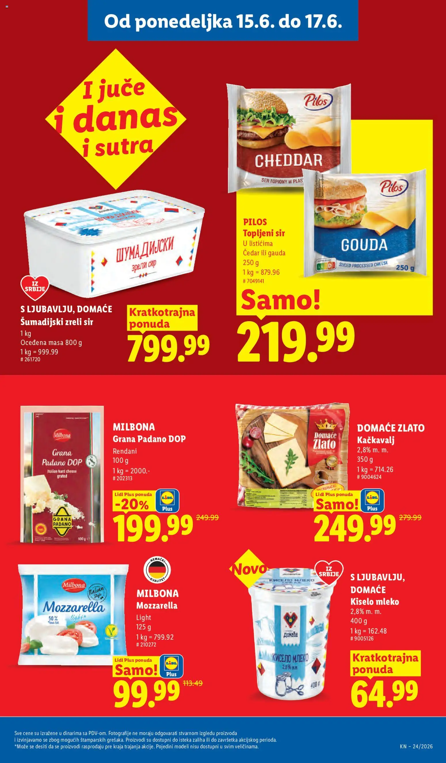 Lidl katalog - važi od 11.06.2026 | Strana: 87 | Proizvode: Gouda, Mleko, Sir, Topljeni sir