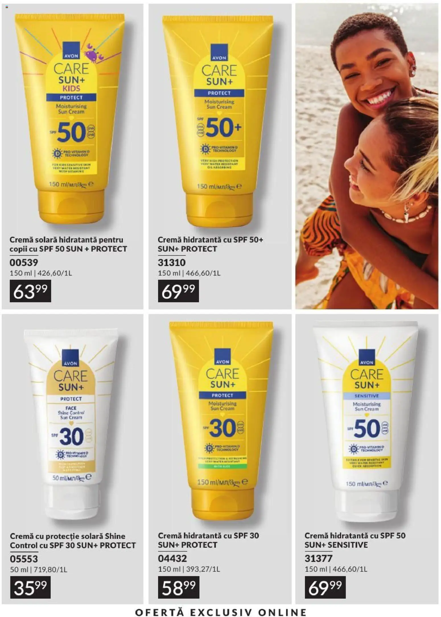 Noul catalog Avon – valabil de la 01.08.2026 | Pagină: 195 | Produse: Arapsaçı, Cremă, Protecție solară