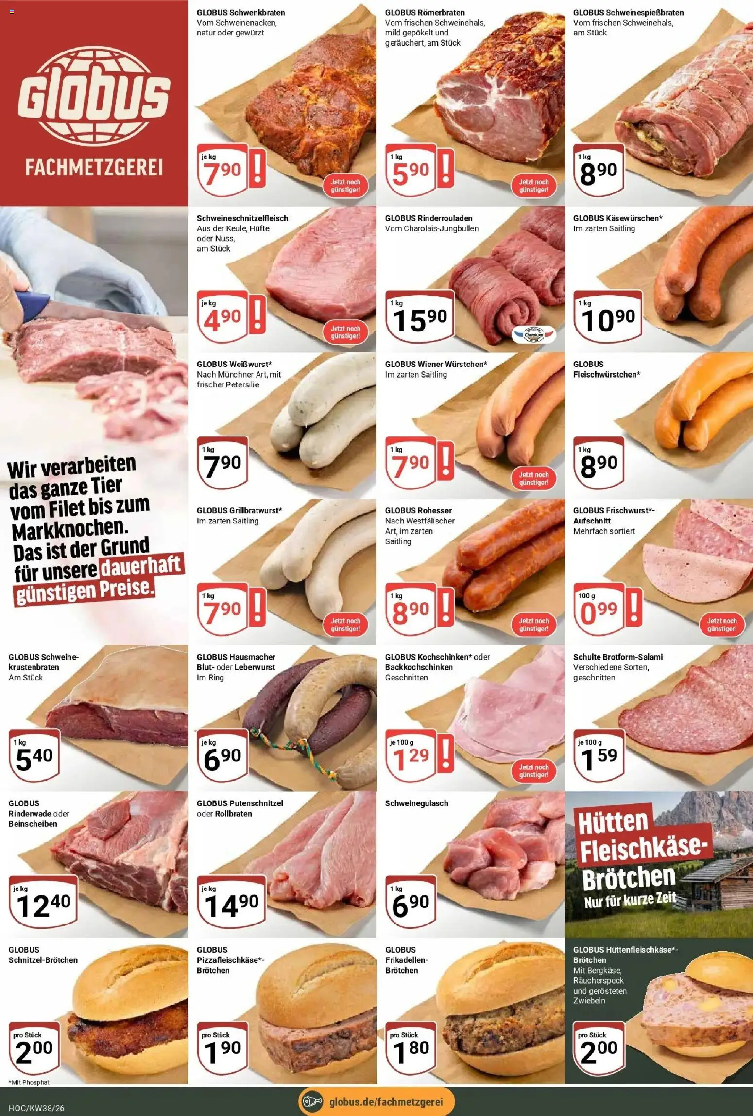 Globus Prospekt Hockenheim (ab 14.09.2026) » Angebote online | Seite: 9 | Produkte: Rinderrouladen, Krustenbraten, Putenschnitzel, Petersilie