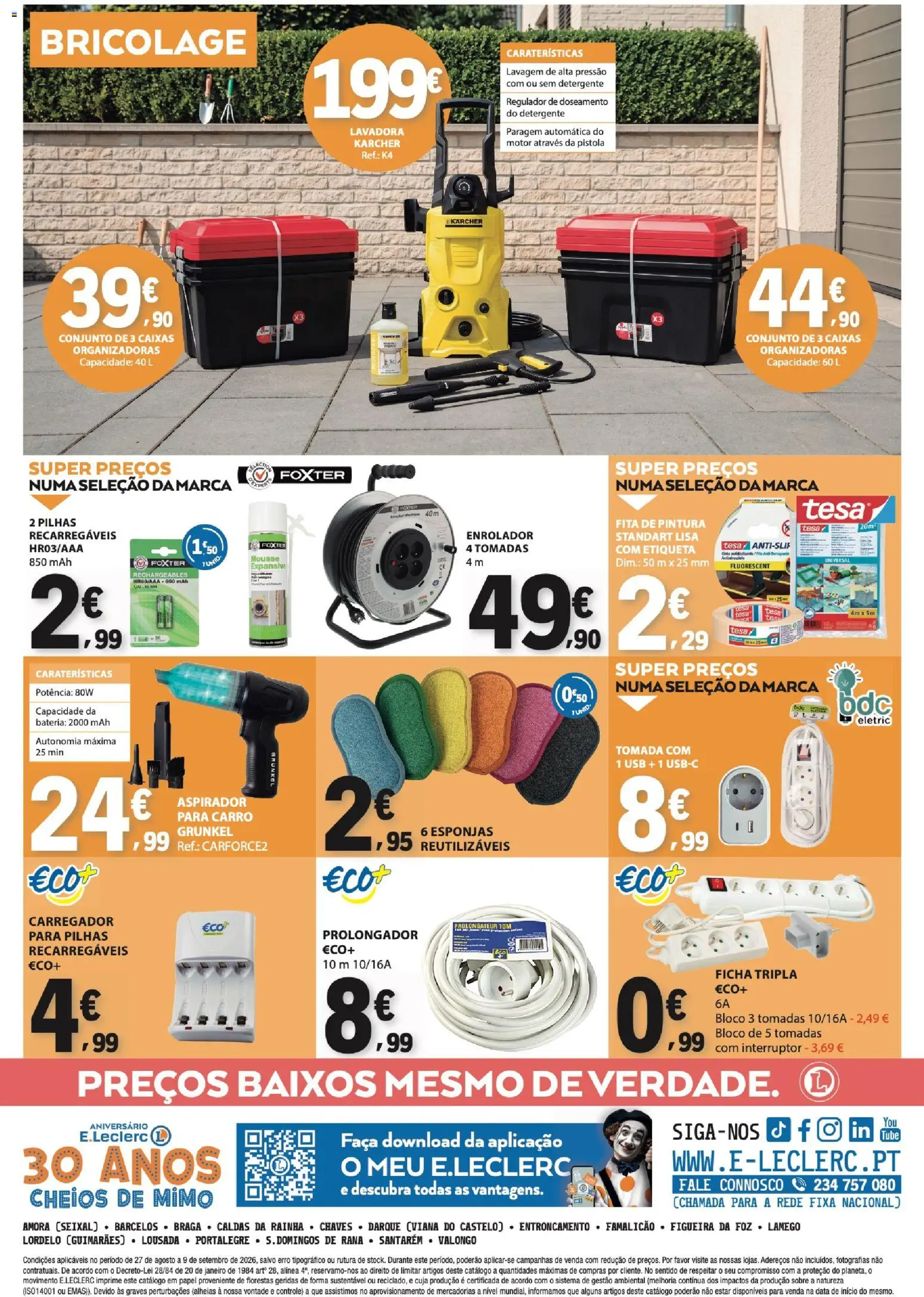 E.Leclerc - Folheto Não Alimentar │ válido de 27/08/2026 | Página: 12 | Produtos: Faca, USB, Detergente, Pilhas