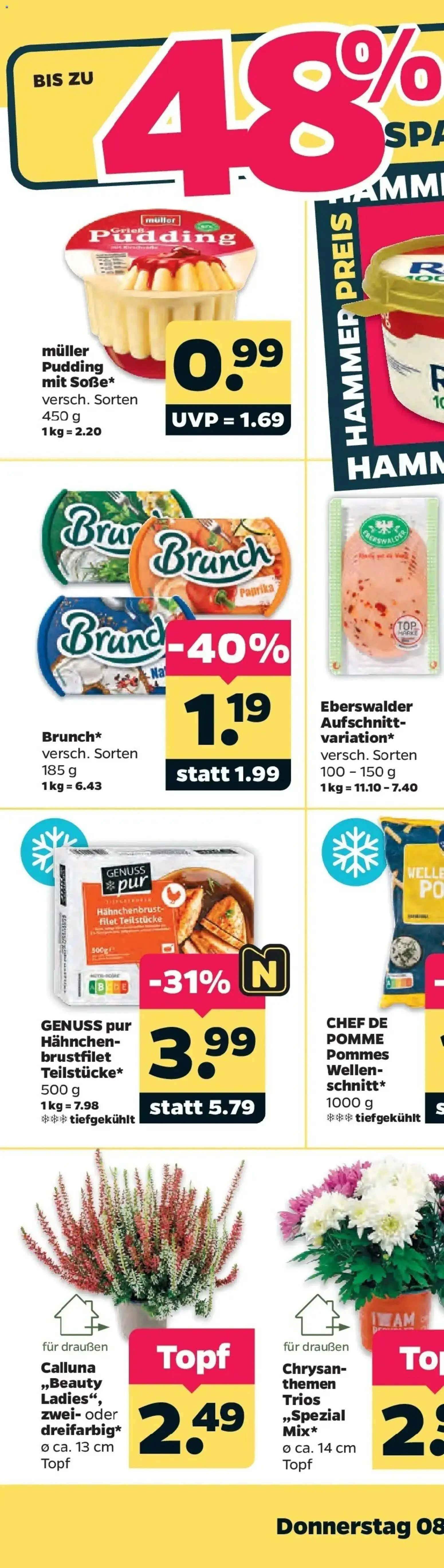 Netto Aktueller Prospekt ab 05.10.2026 → Angebote nächste Woche | Seite: 69 | Produkte: Pommes, Pudding, Paprika, Hahnchenbrust