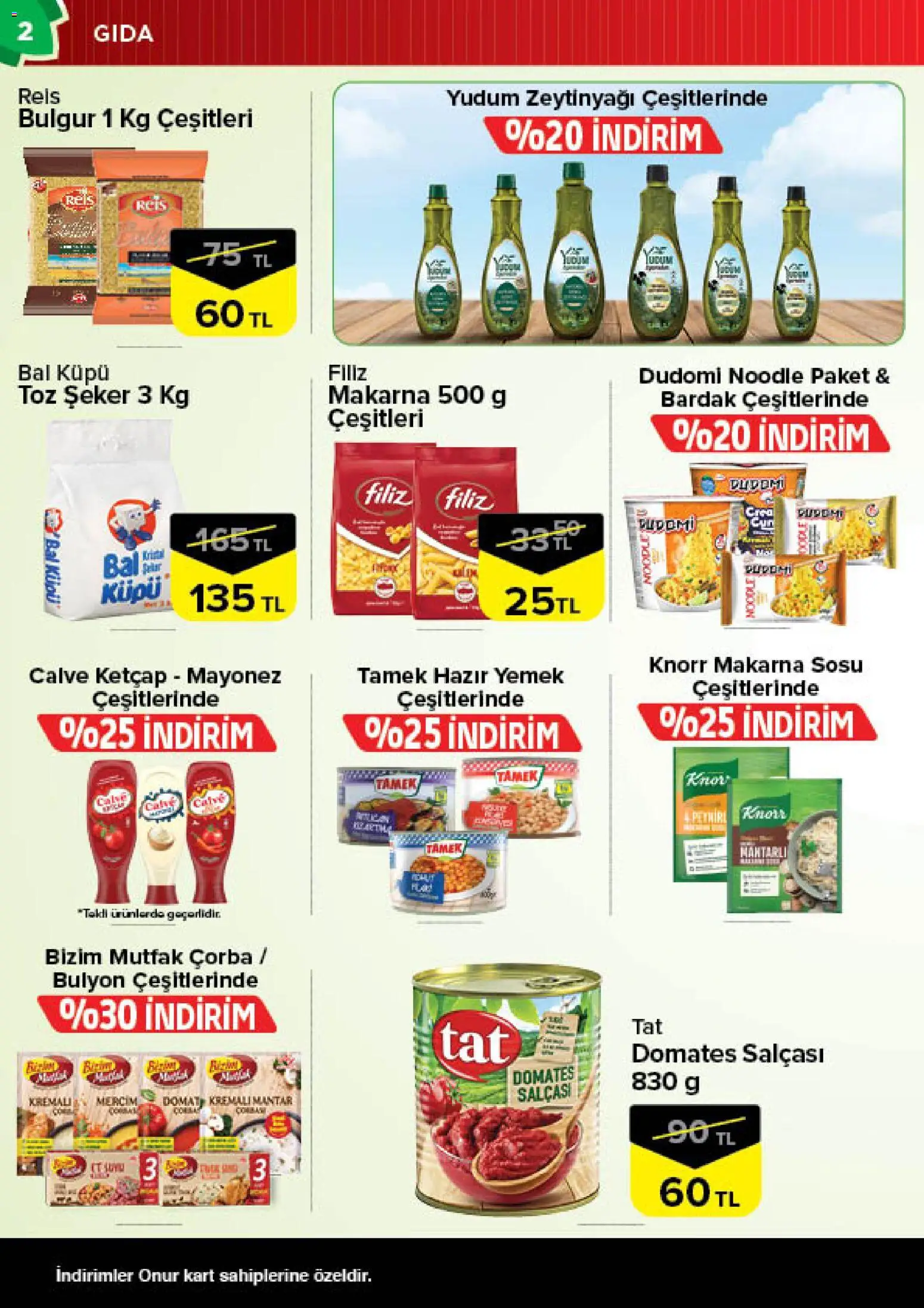 Onur Market Katalog - 28 Temmuz 2026 tarihinden itibaren geçerlidir | Sayfa: 2