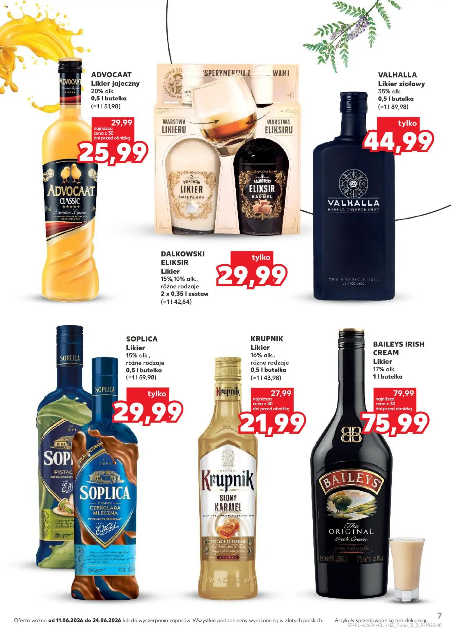 Kaufland Polsko leták - Barek od 11.06.2026 | Strana: 7 | Produkty: Baileys