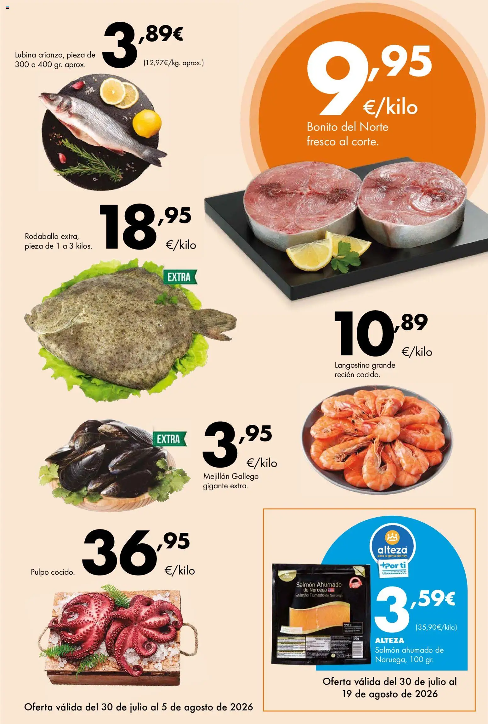 Lupa Supermercados folleto │ válido desde el 30/07/2026 | Página: 3 | Productos: Salmón ahumado, Langostino