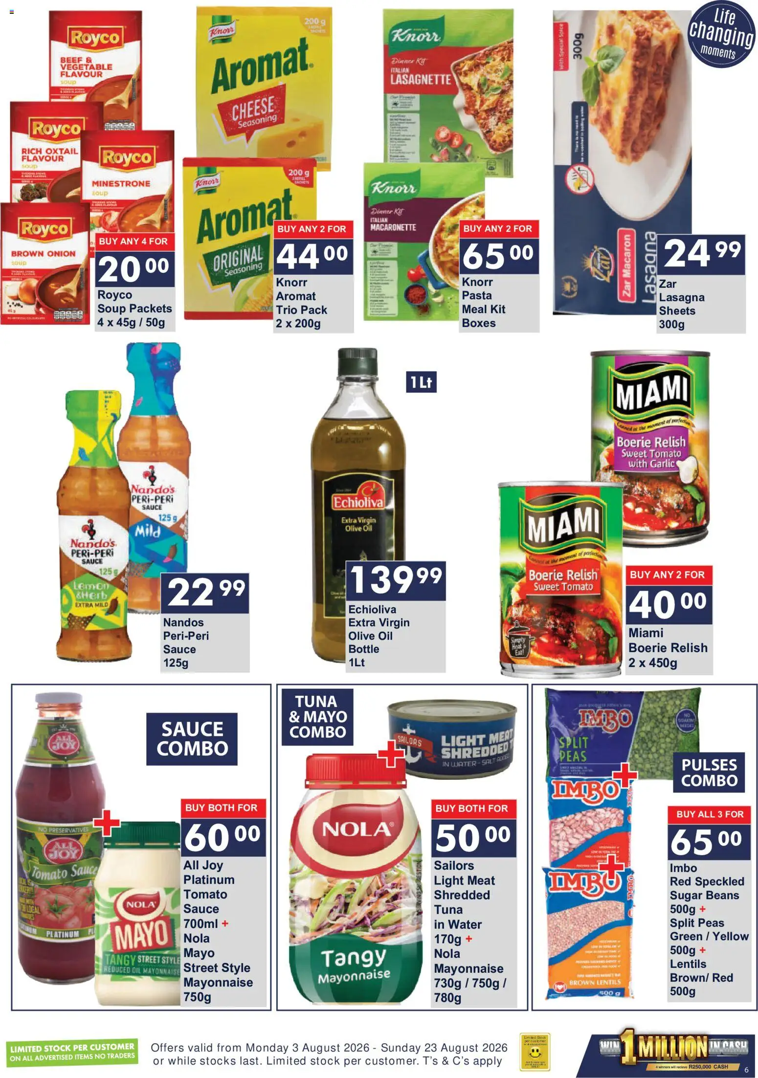 New President Hyper catalogue – valid from 03/08/2026 | Page: 6 | Products: Tuna, Beef, Soup, Salt