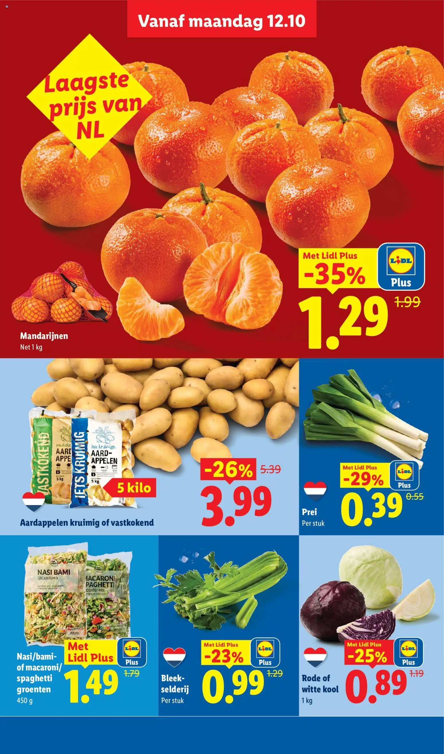 {H1} | Pagina: 7 | Producten: Groentemix, Spaghetti, Witte kool, Aardappelen