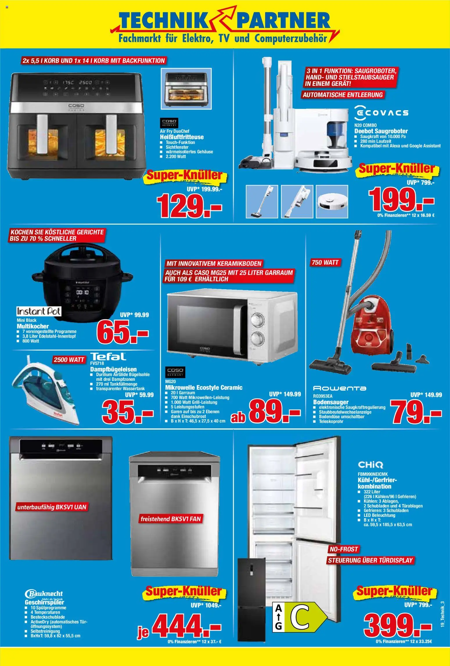 HERKULES Technik Partner – gültig ab 04.05.2026 | Seite: 3 | Produkte: Geschirrspüler, Korb, Tür, TV