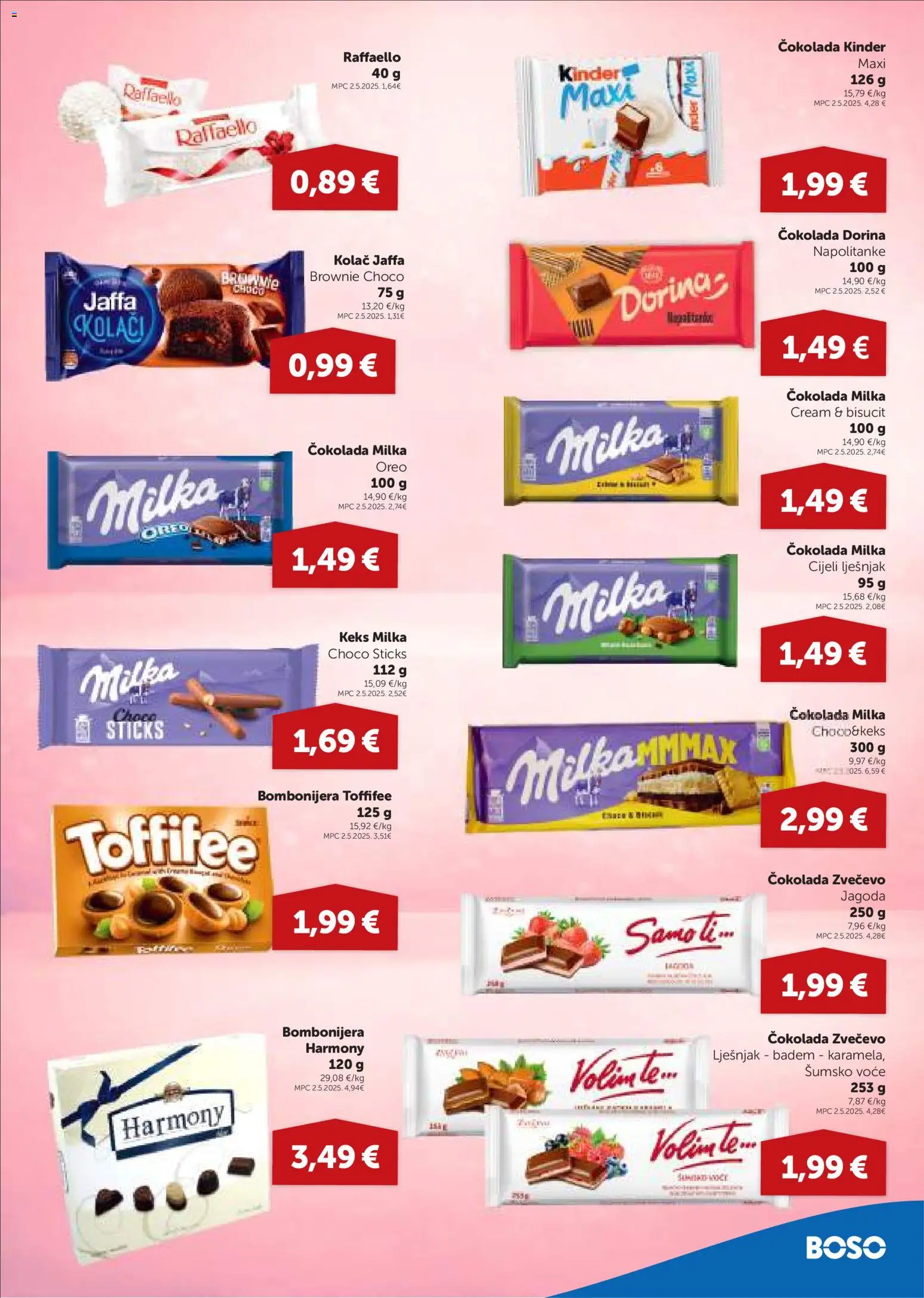 Boso katalog | vrijedi od 18.06.2026 | Stranica: 9 | Proizvodi: Šumsko voće, Voće, Badem, Milka