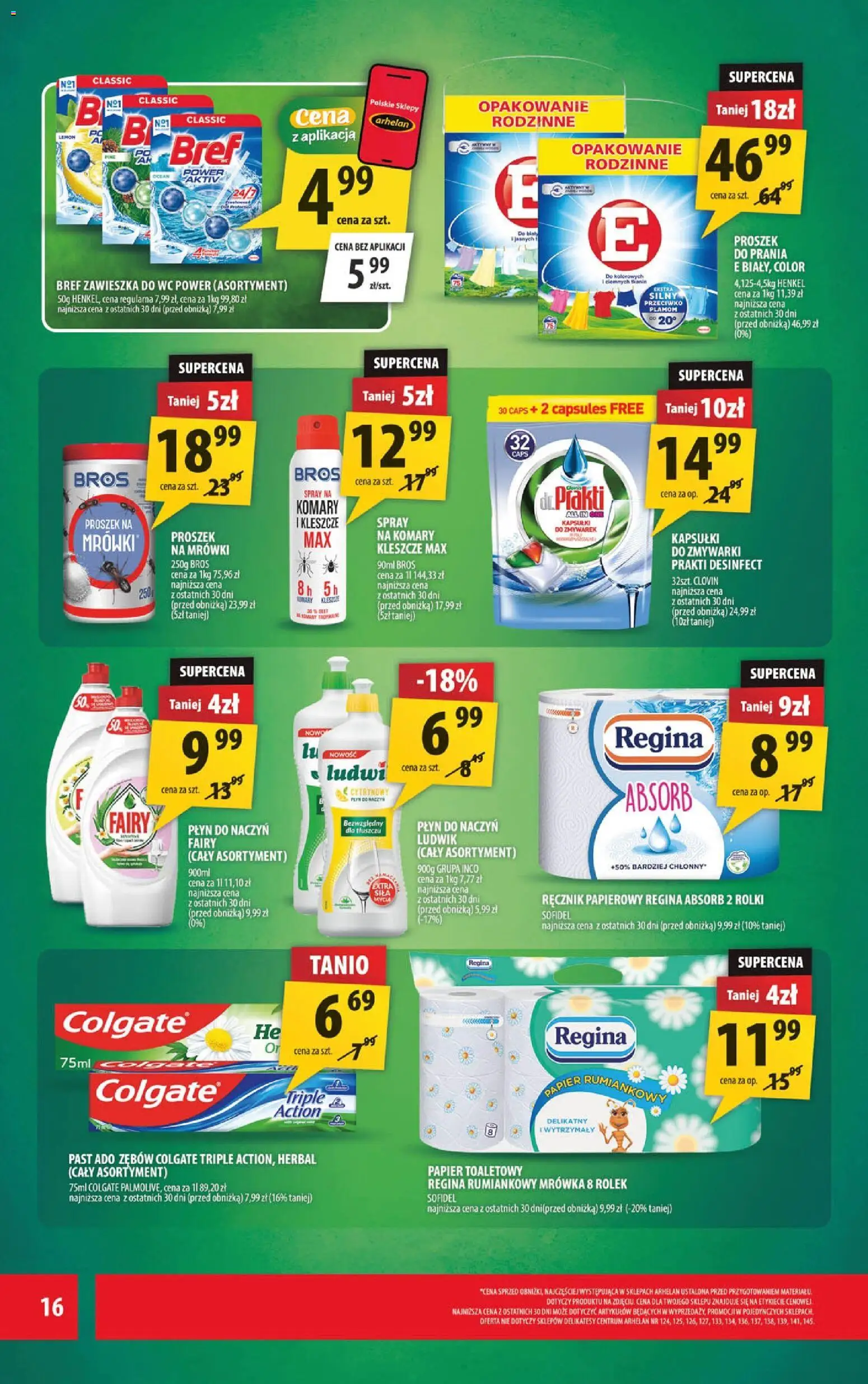 Arhelan gazetka od 01.06.2026 | Strona: 16 | Produkty: Papier toaletowy, Rolki, Delikatesy, Ręcznik papierowy