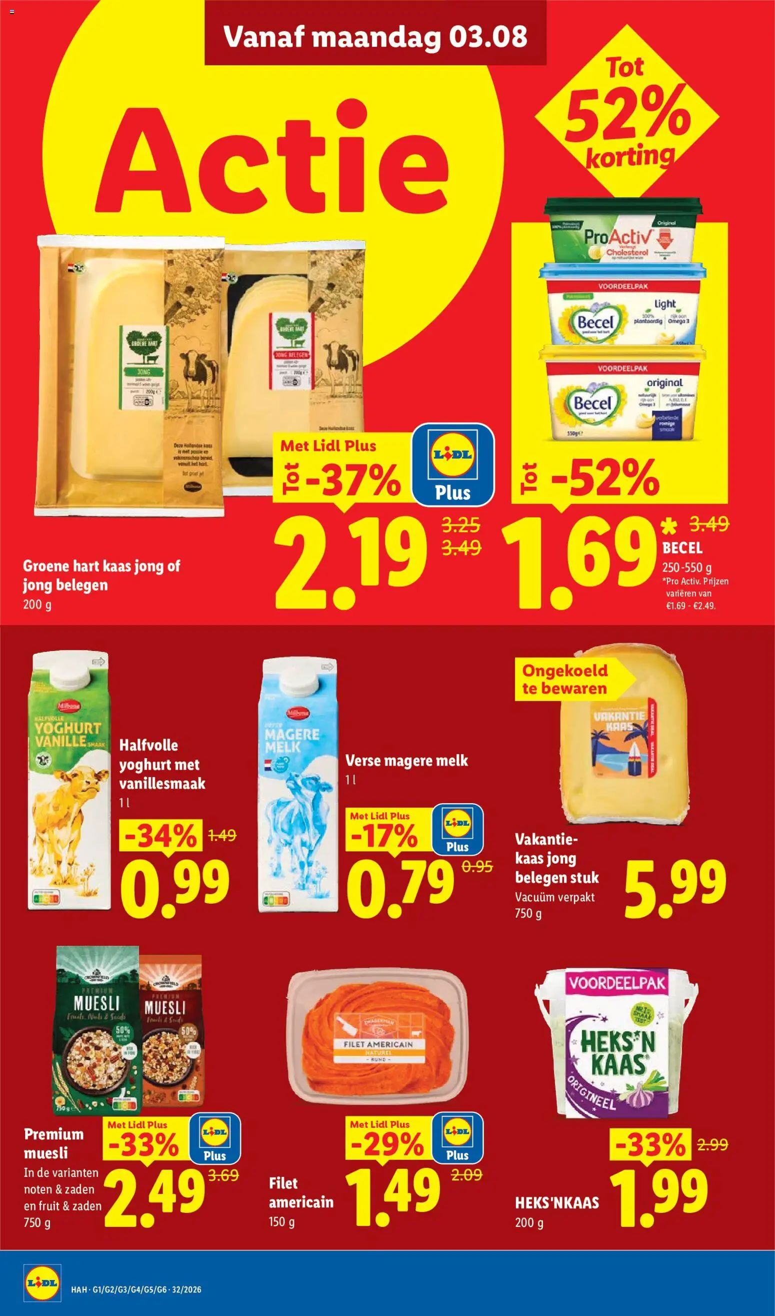 {H1} | Pagina: 8 | Producten: Vest, Kaas, Yoghurt, Muesli