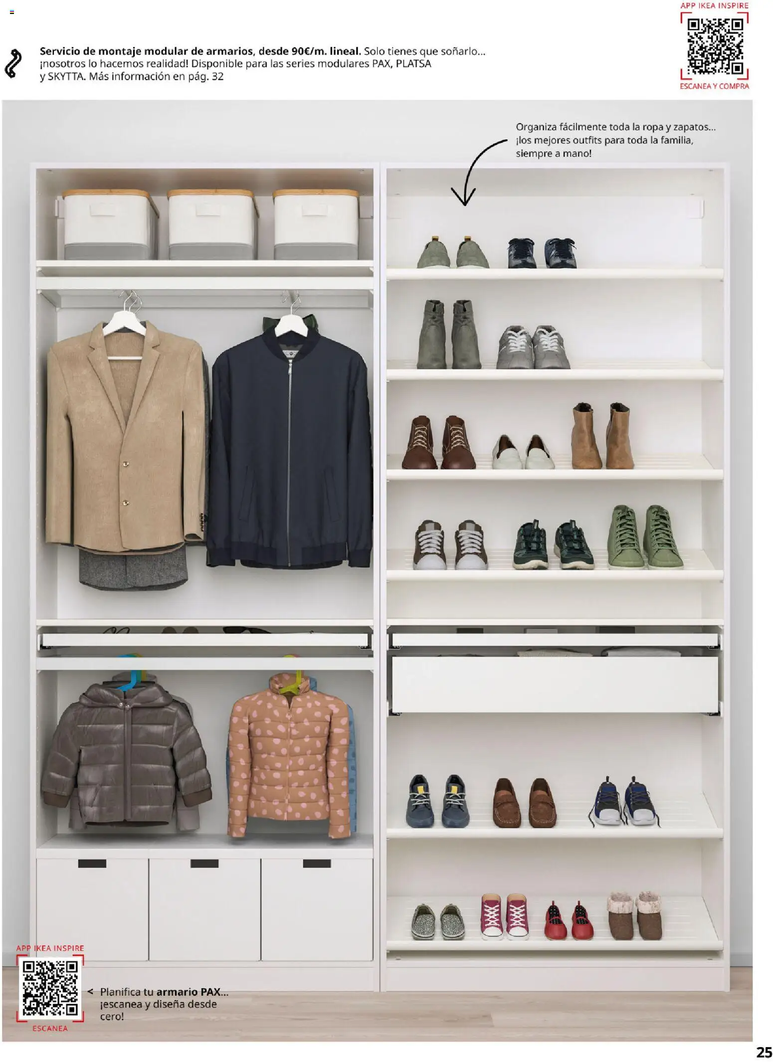 Catálogo IKEA Pax y Komplement │ válido desde el 01.02.2026 | Página: 25 | Productos: Ropa, Armario
