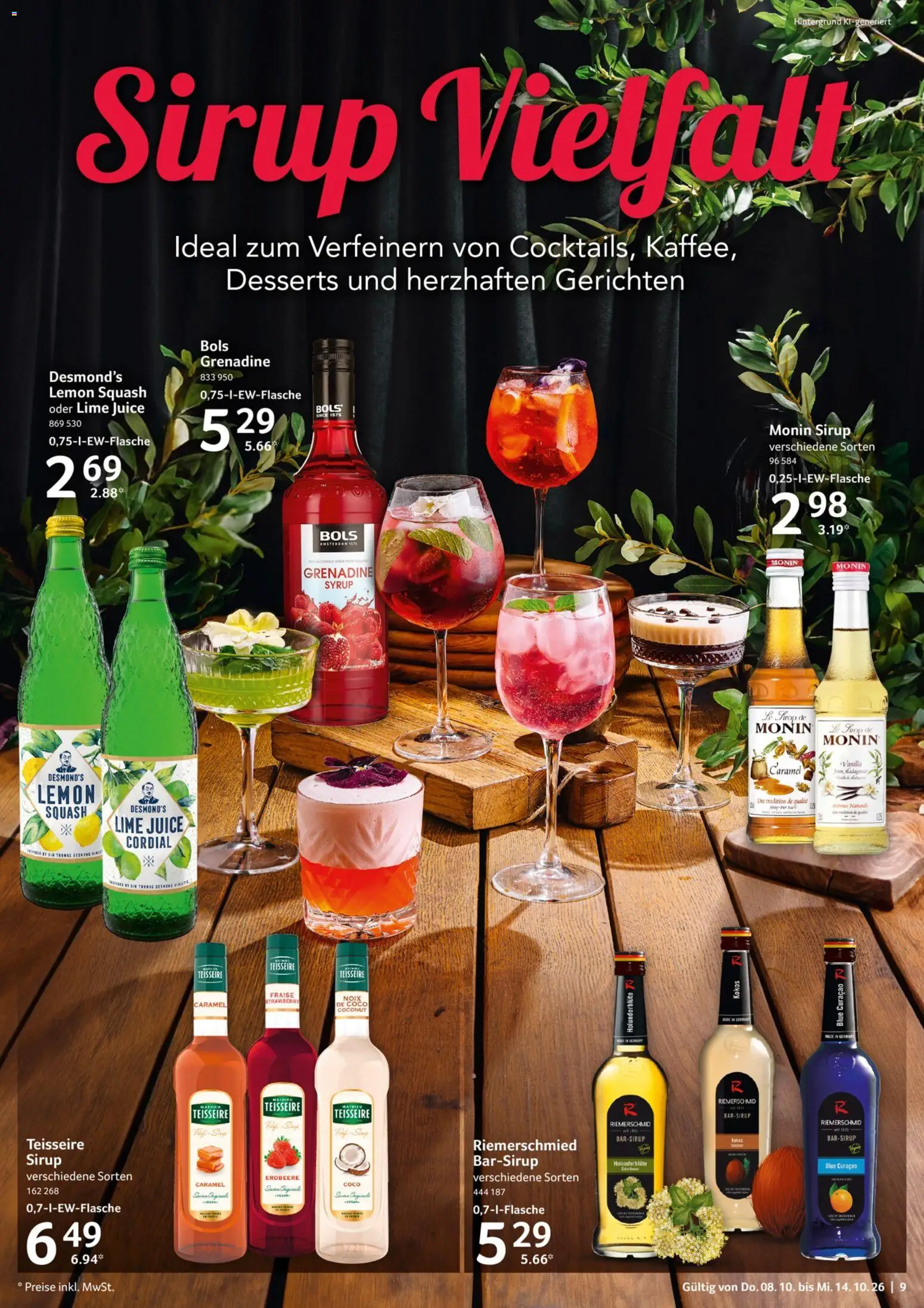 Selgros Prospekt – gültig ab 08.10.2026 | Seite: 9 | Produkte: Sirup