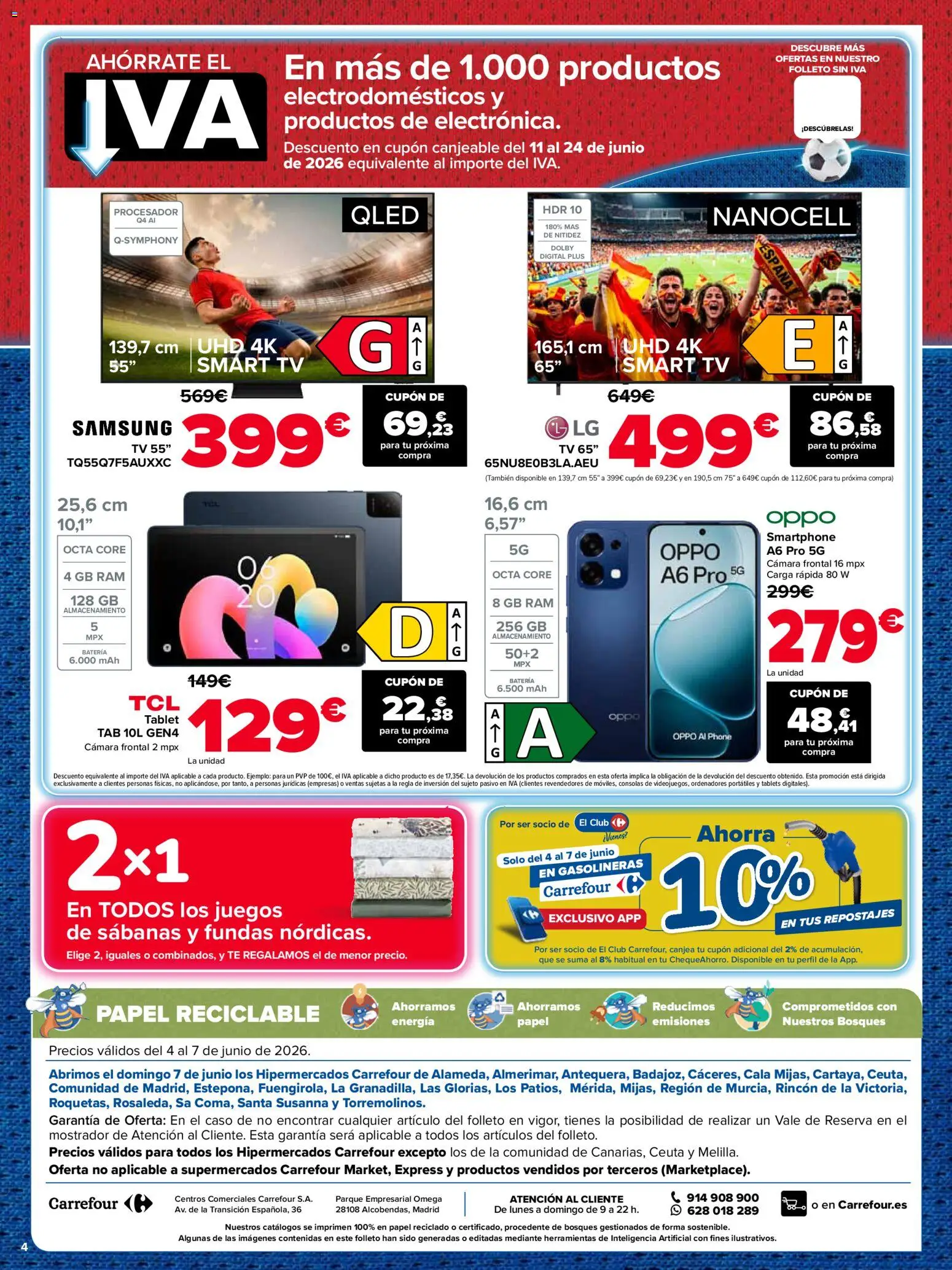 Carrefour Precio Imbatible │ válido desde el 04.06.2026 | Página: 4 | Productos: Smartphone, Tablet, Cámara, Batería