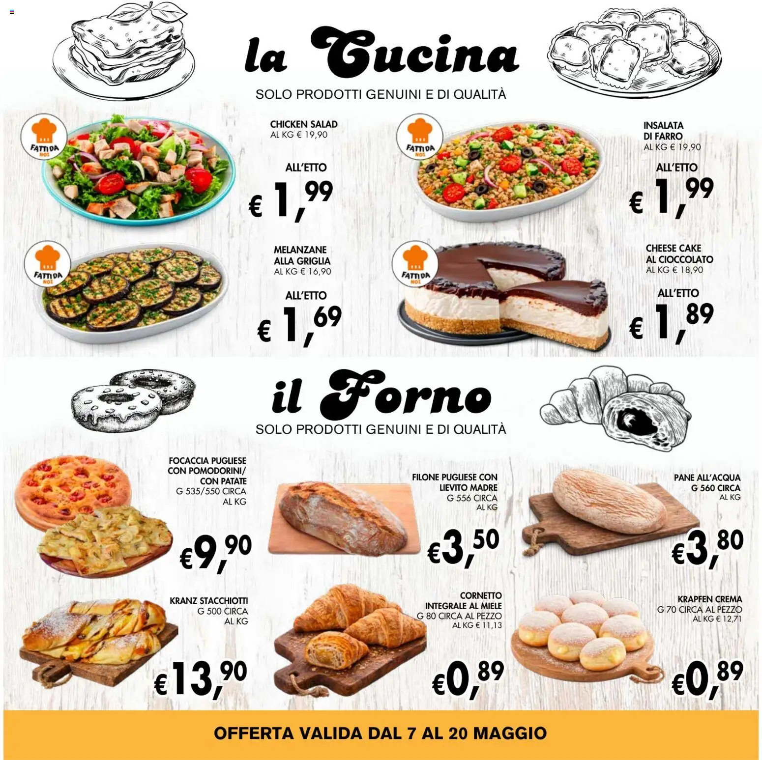 Volantino Coal del 07.05.2026 | Pagina: 8 | Prodotti: Pane, Insalata, Melanzane, Miele