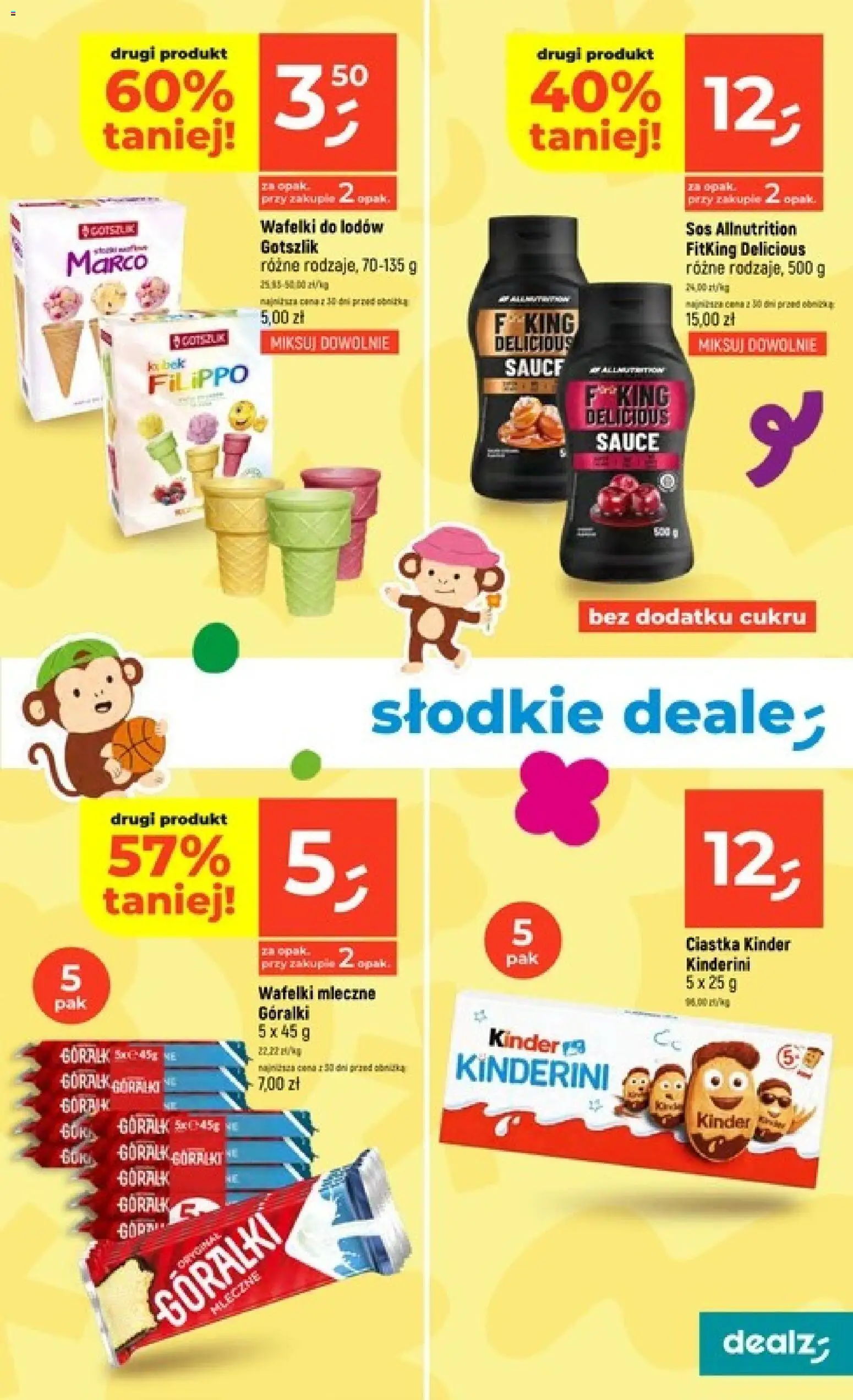 Dealz gazetka od 28.05.2026 | Strona: 17 | Produkty: Wafelki do lodów, Wafelki, Ciastka, Sos