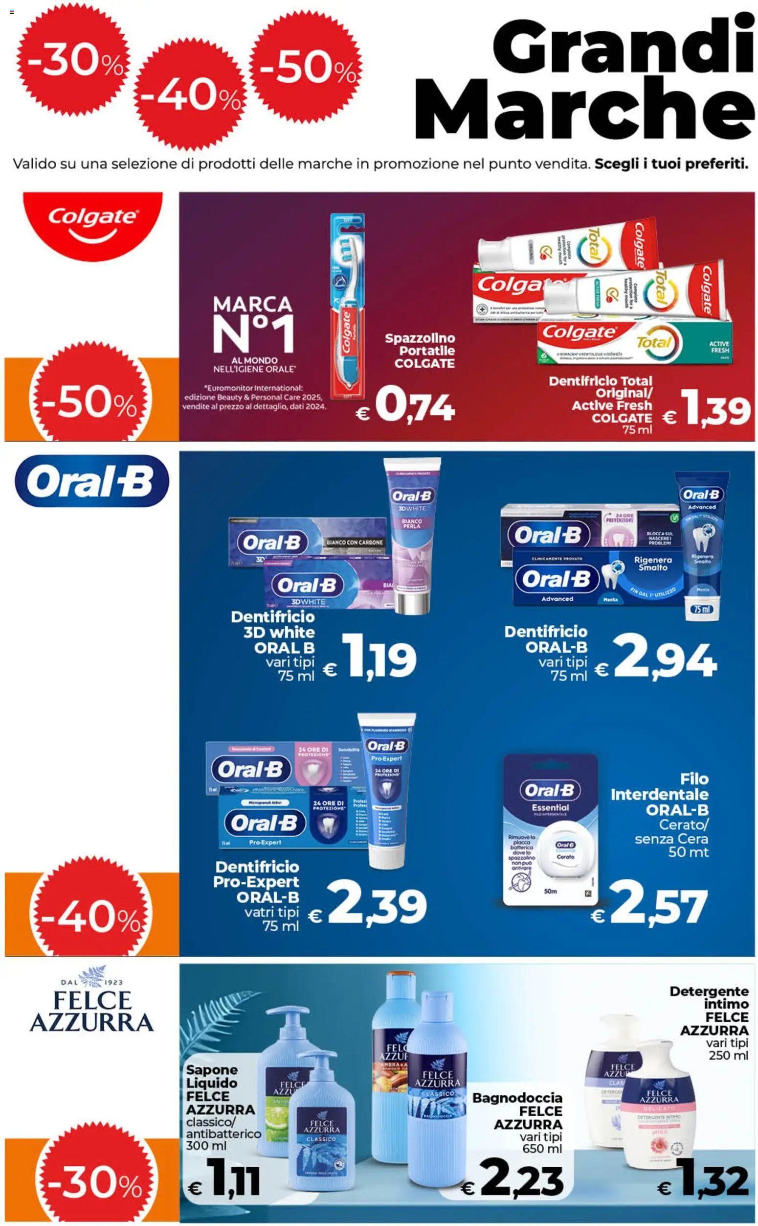 Volantino COOP del 18.06.2026 | Pagina: 7 | Prodotti: Sapone, Spazzolino, Detergente intimo, Intimo