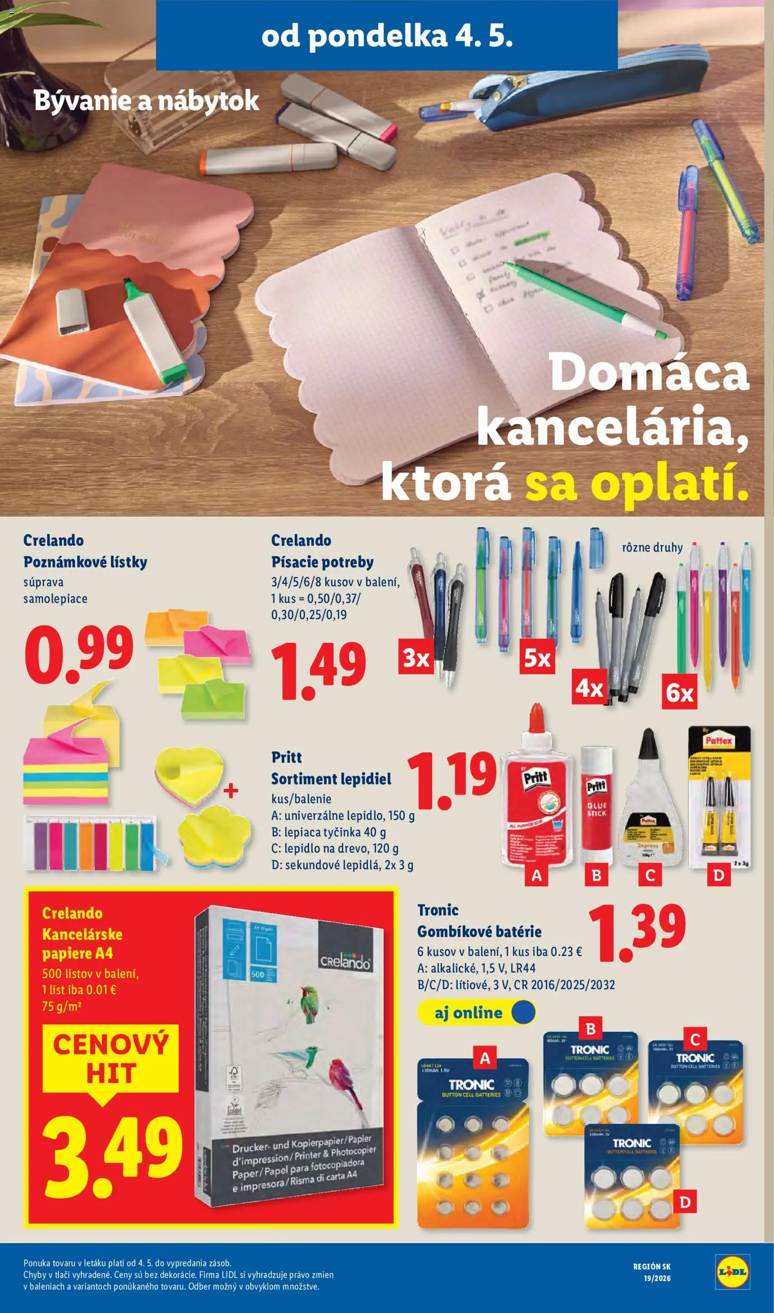 Nové Lidl akcie – leták je platný od 04.05.2026 | Strana: 51 | Produkty: Nábytok