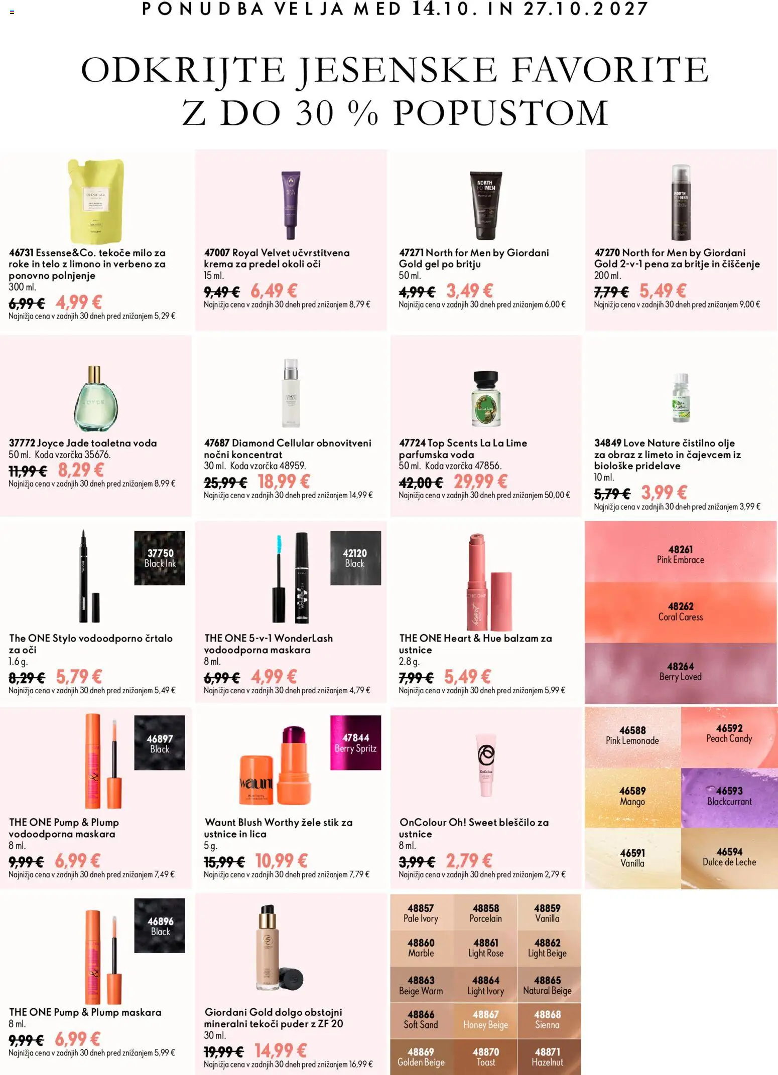 Novi Oriflame katalog ponudbe – veljaven od 07.10.2026 | Stran: 8 | Izdelki: Toast, Pena za britje, Olje, Milo