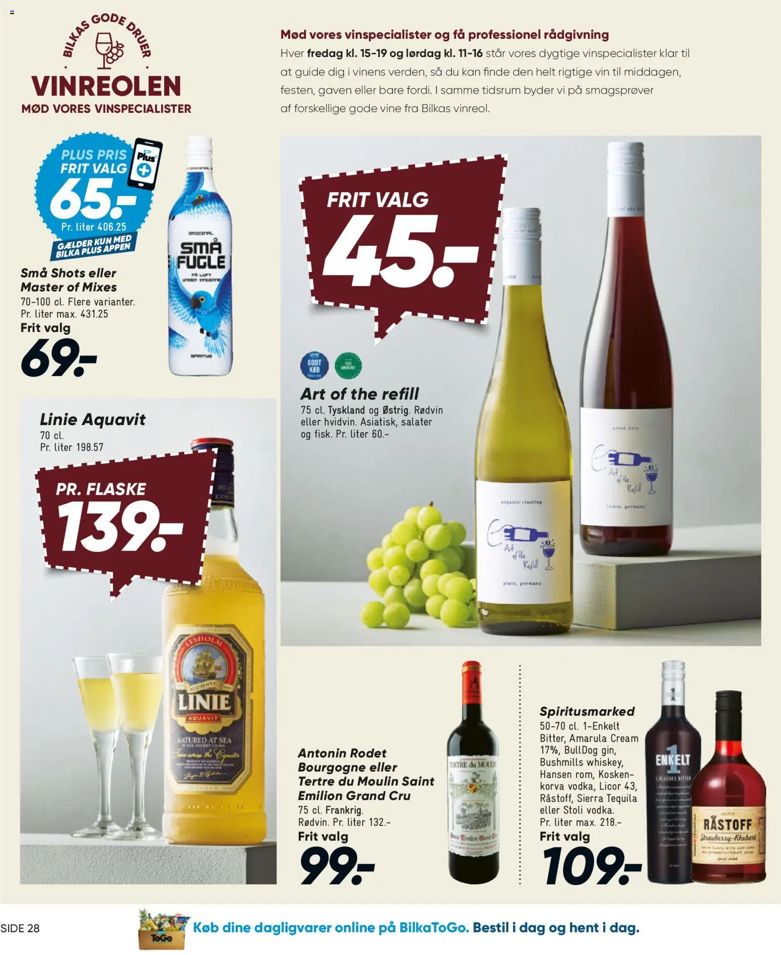 Bilka tilbudsavis – gyldig fra 30/10/2026 | Side: 35 | Produkter: Dagligvarer, Vin, Druer, Rødvin