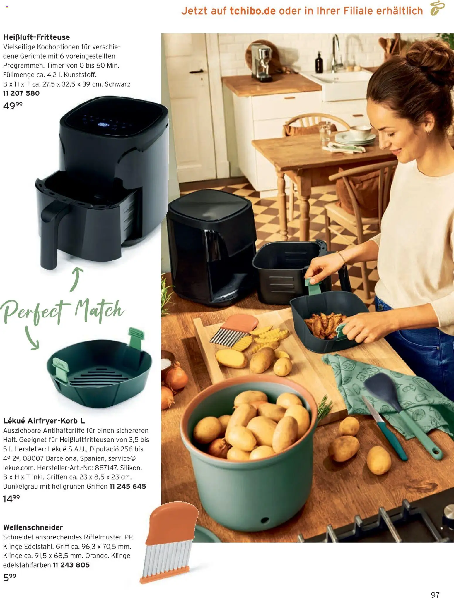 Angebote Tchibo – gültig ab 08.10.2026 | Seite: 97 | Produkte: Gerichte, Heißluftfritteuse